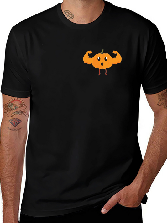 Funny Muscle Pumpkin T-Shirt - Halloween Apparel