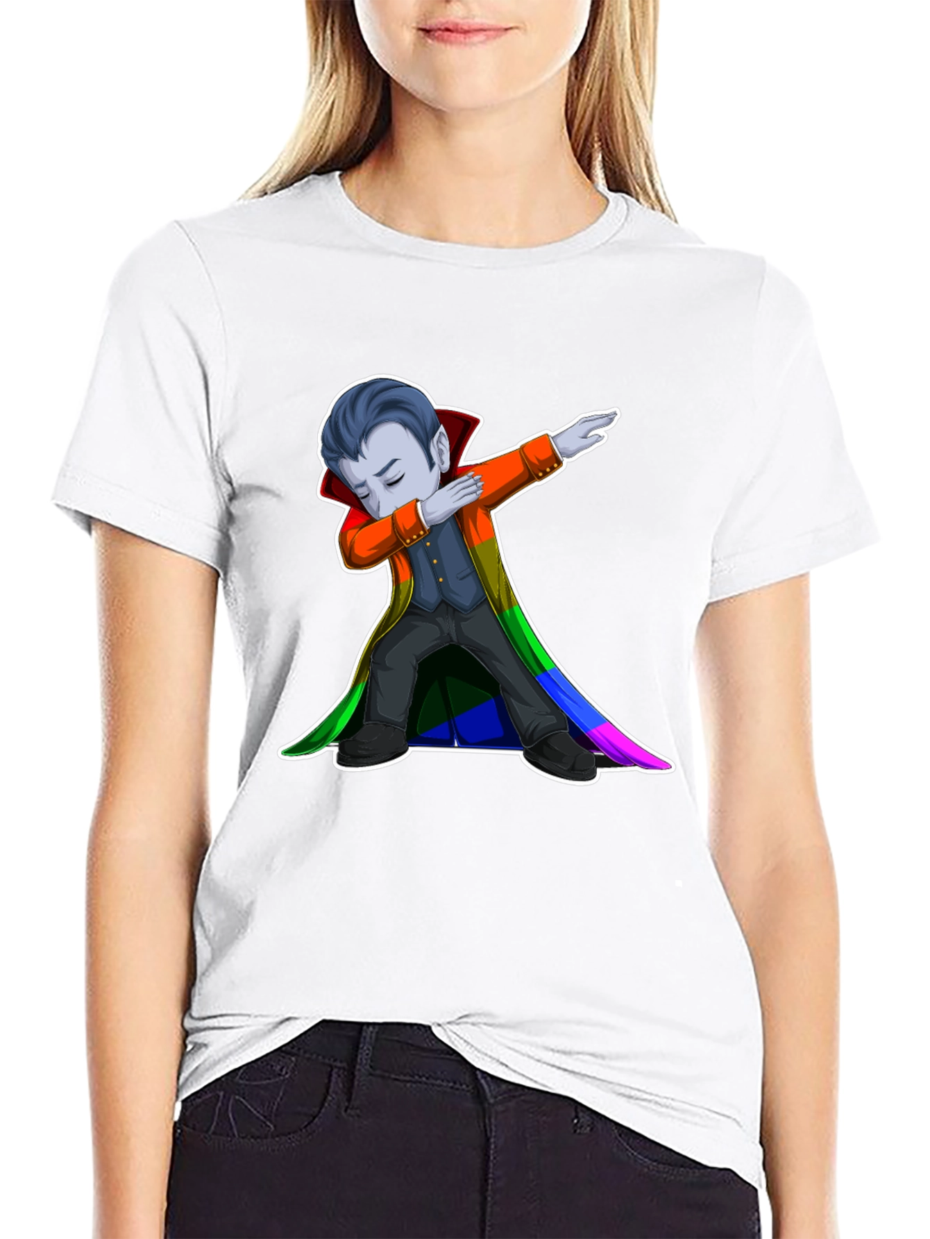 Dabbing Vampire LGBTQ Pride T-Shirt