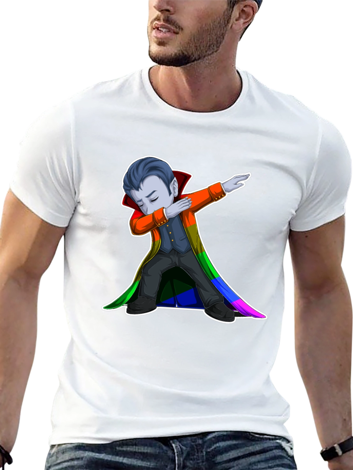 Dabbing Vampire LGBTQ Pride T-Shirt