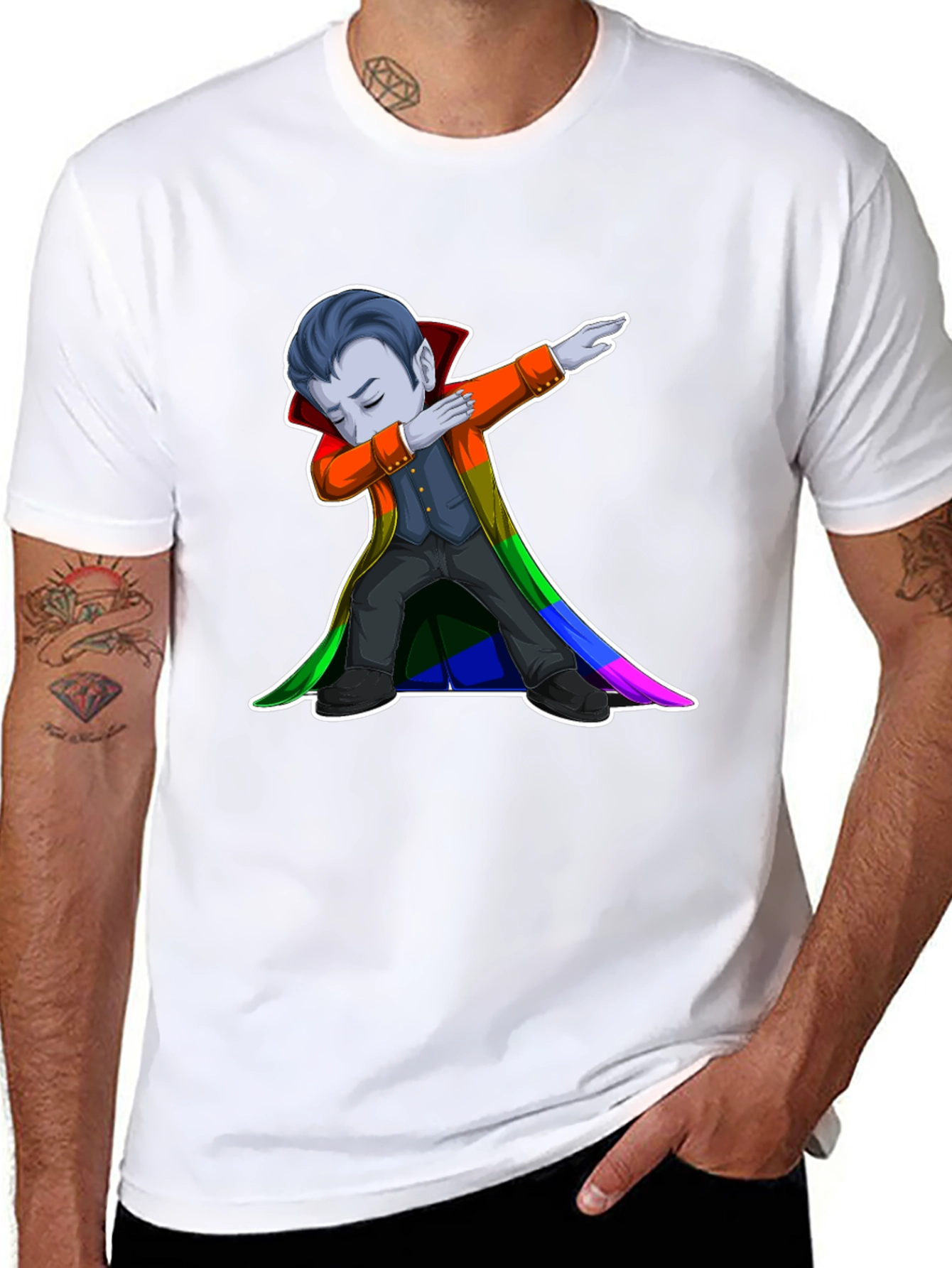 Dabbing Vampire LGBTQ Pride T-Shirt
