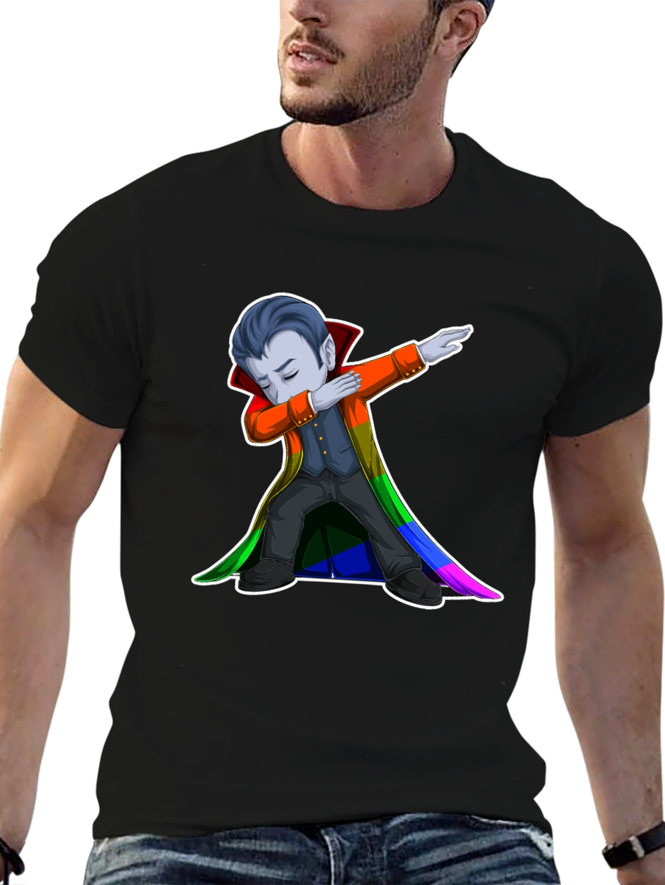 Dabbing Vampire LGBTQ Pride T-Shirt