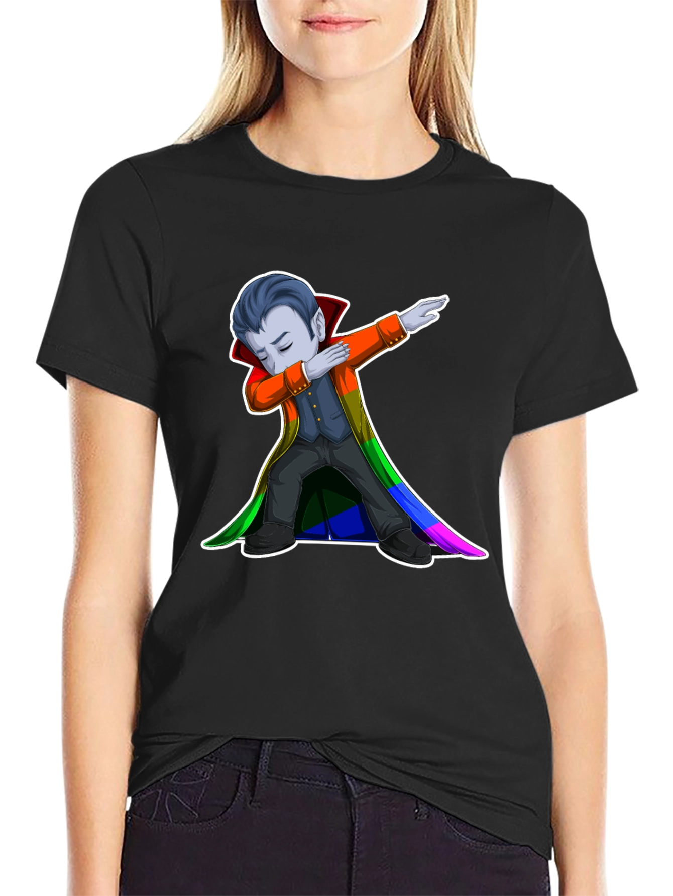 Dabbing Vampire LGBTQ Pride T-Shirt