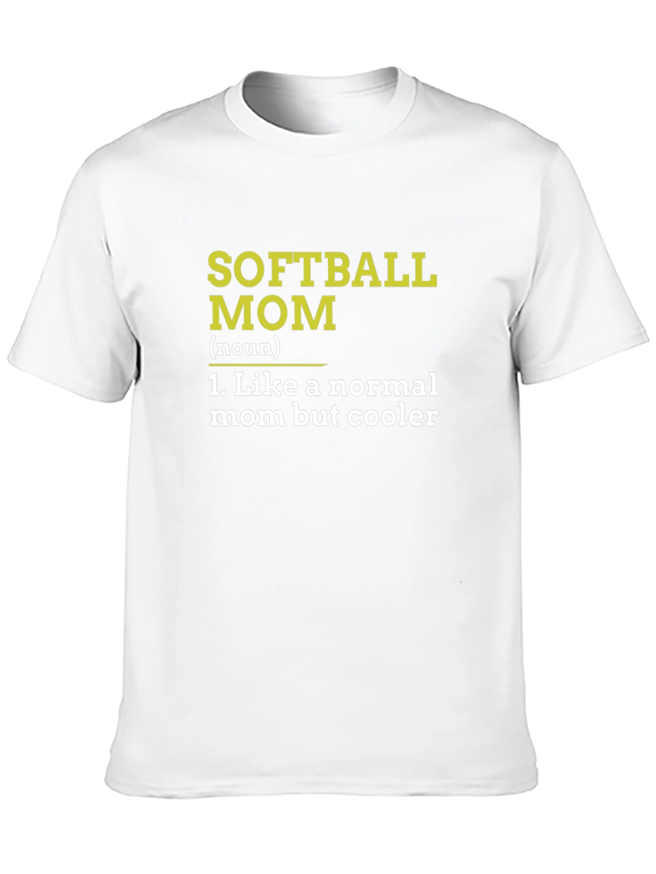 Softball Mom T-Shirt - Cooler Than Normal Mom!