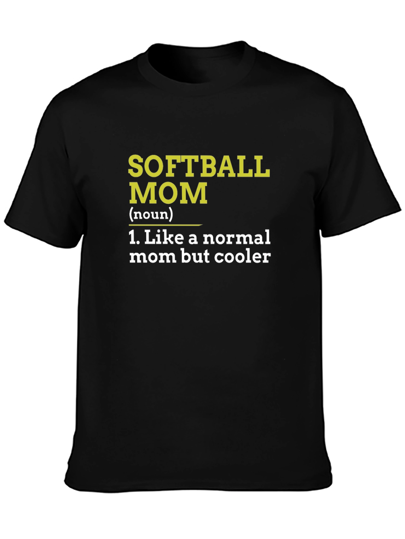 Softball Mom T-Shirt - Cooler Than Normal Mom!