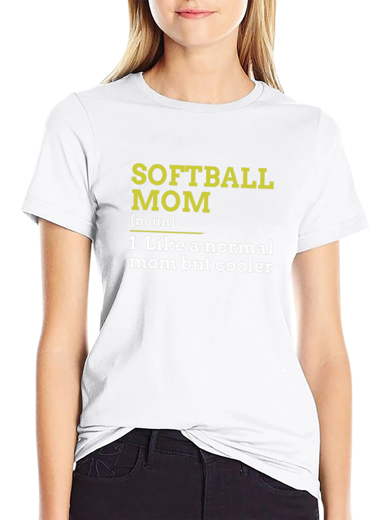 Softball Mom T-Shirt - Cooler Than Normal Mom!