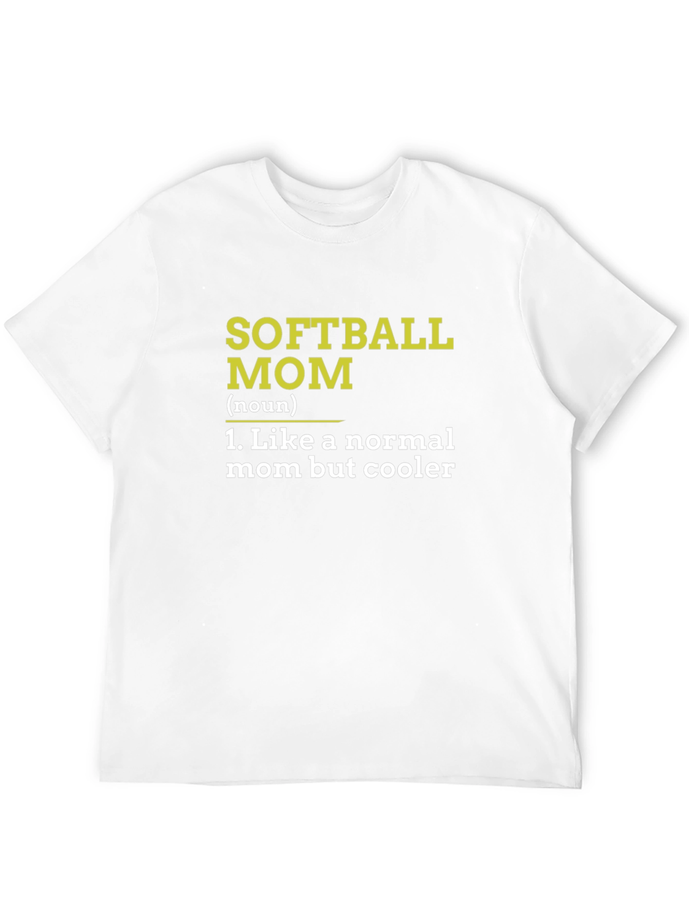 Softball Mom T-Shirt - Cooler Than Normal Mom!