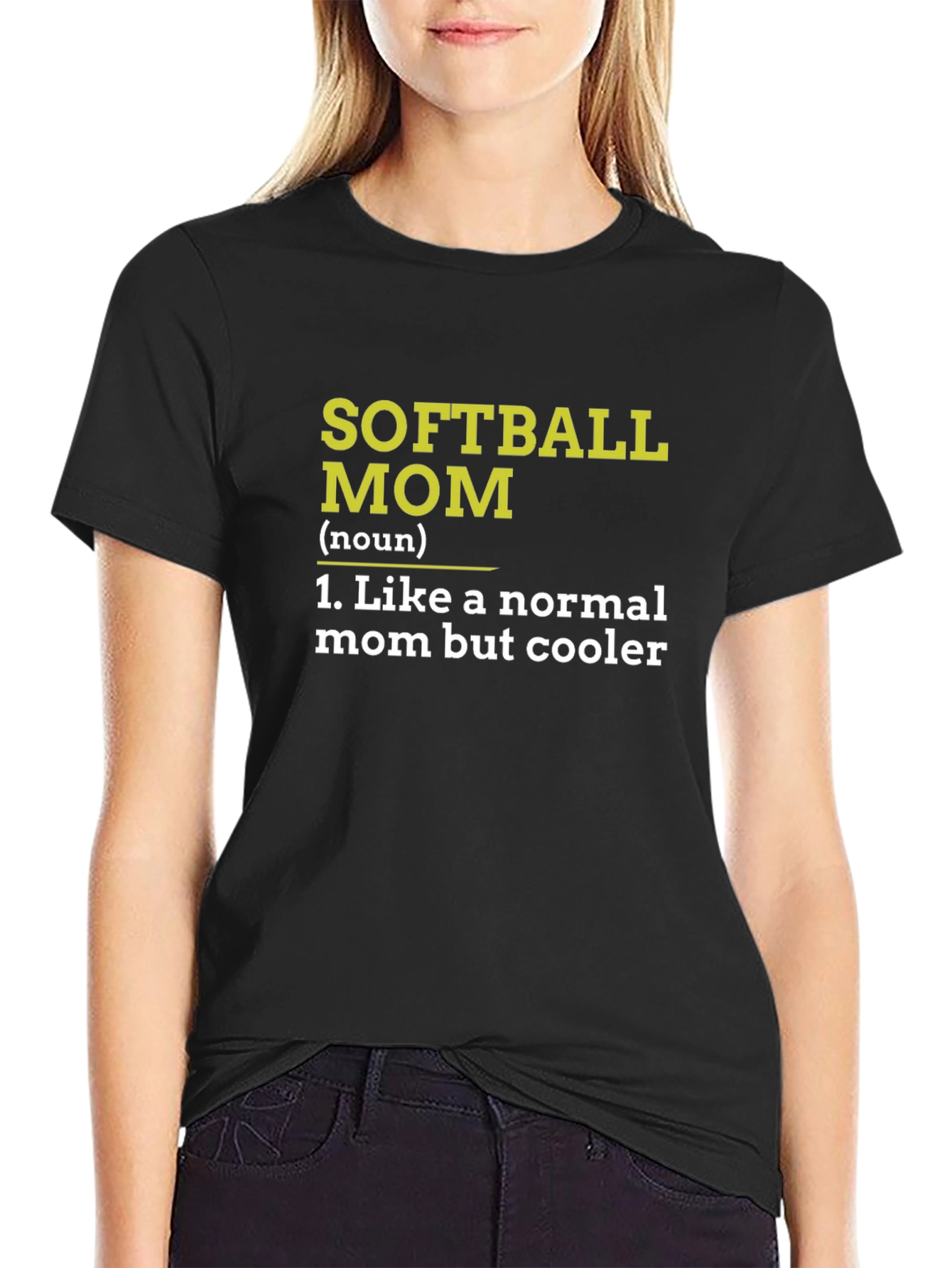 Softball Mom T-Shirt - Cooler Than Normal Mom!