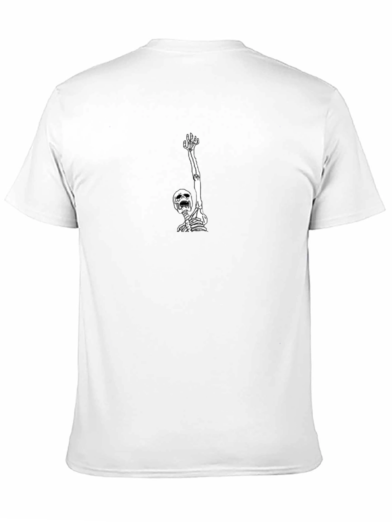 Skeleton Reach T-Shirt - Black Graphic Tee