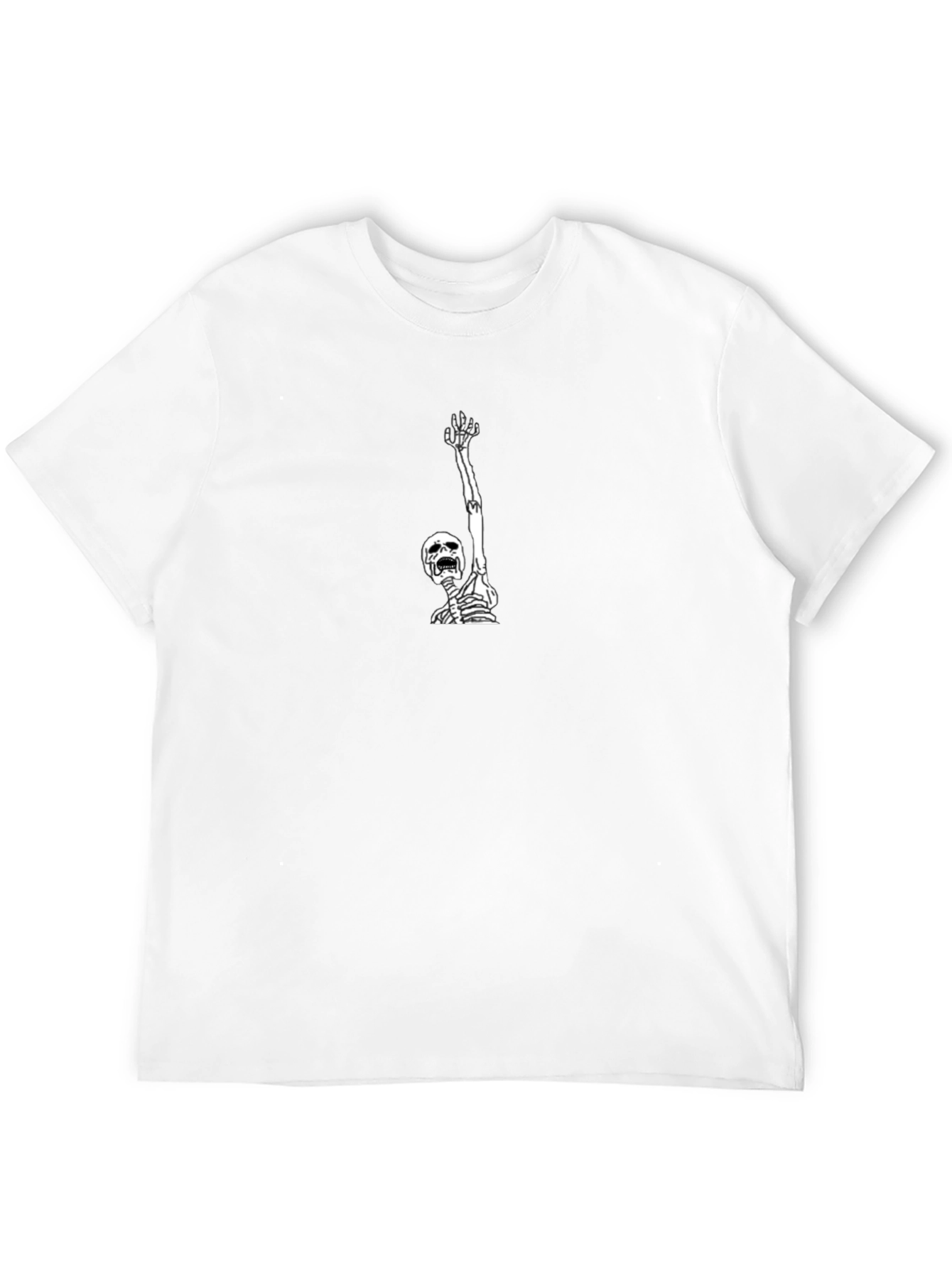 Skeleton Reach T-Shirt - Black Graphic Tee