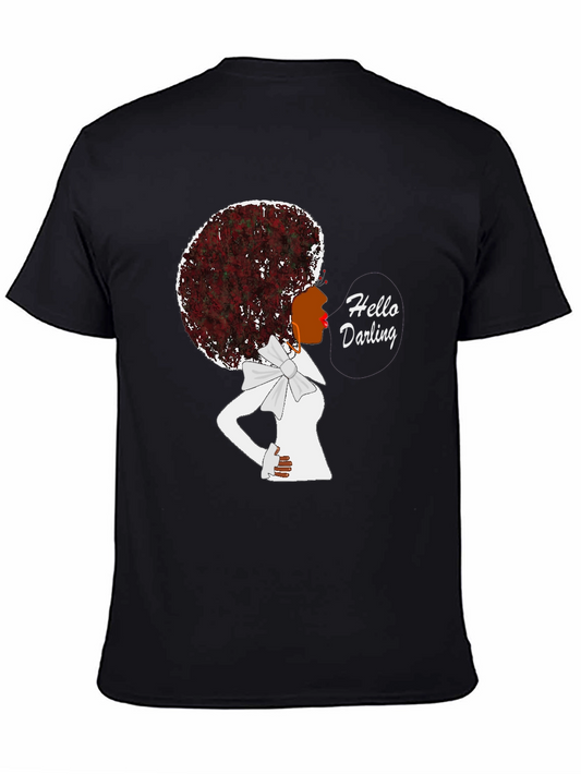 Afro Diva Hello Darling T-Shirt - Stylish & Comfortable