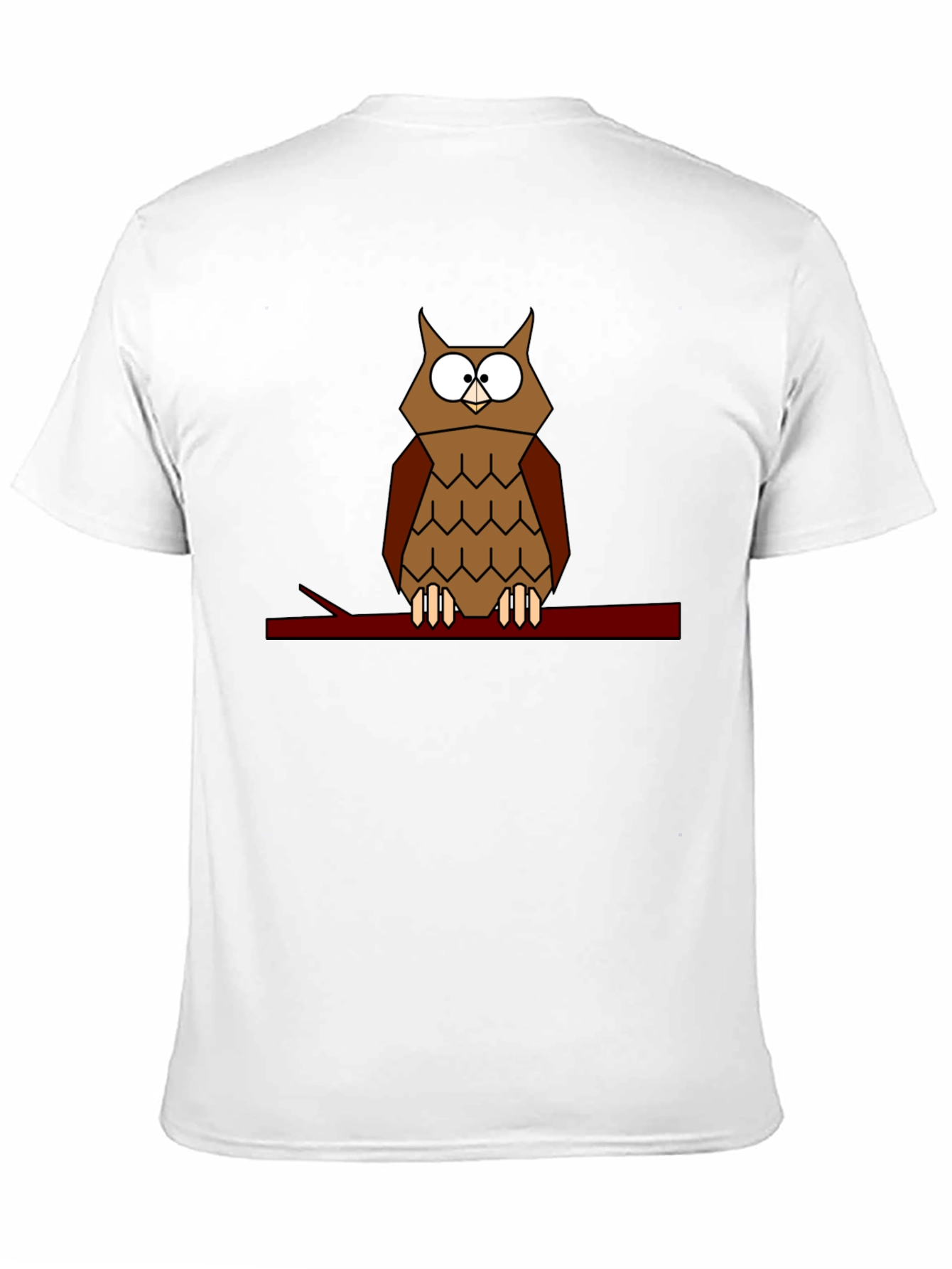 Geometric Owl T-Shirt - Modern Bird Tee