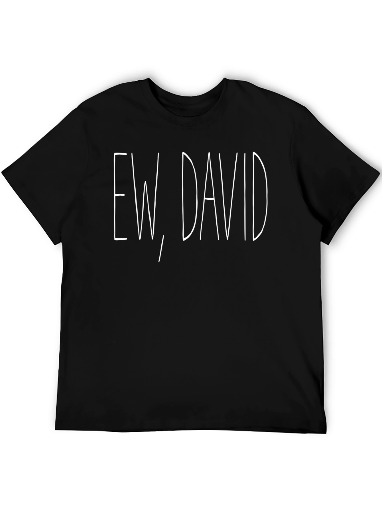 Ew David Black Graphic Tee