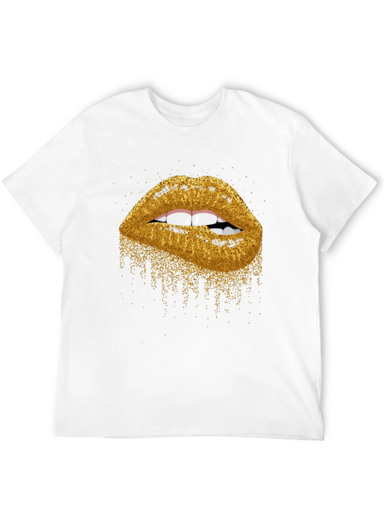 Glitter Lips Graphic Tee - Bold & Stylish