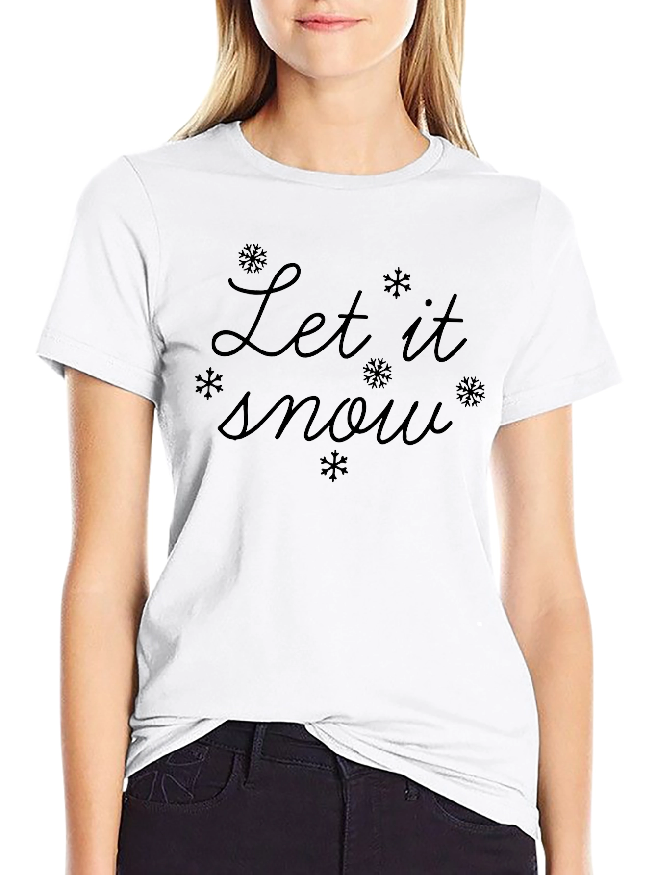 Let It Snow Graphic Tee - Winter Holiday T-Shirt