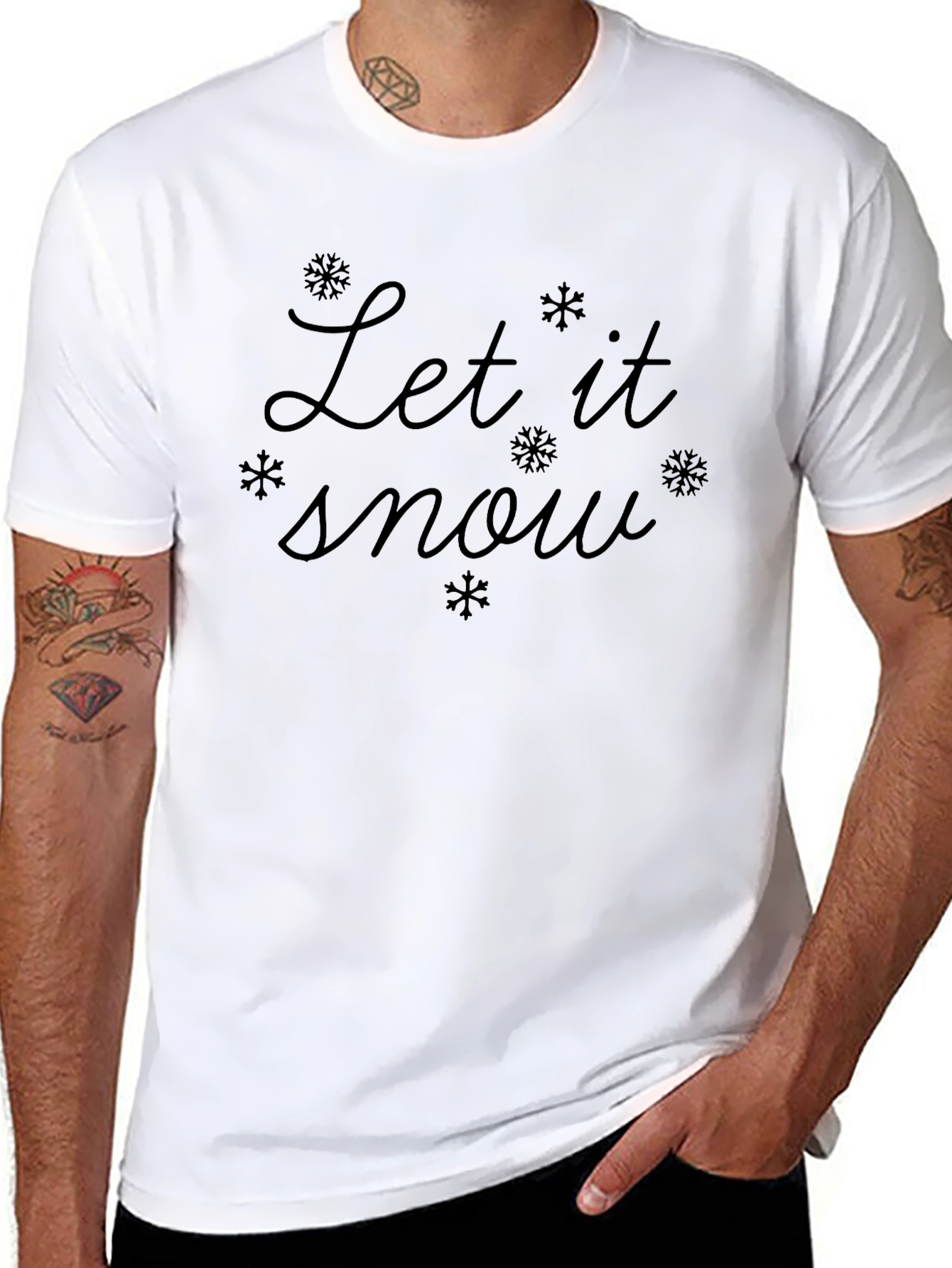 Let It Snow Graphic Tee - Winter Holiday T-Shirt