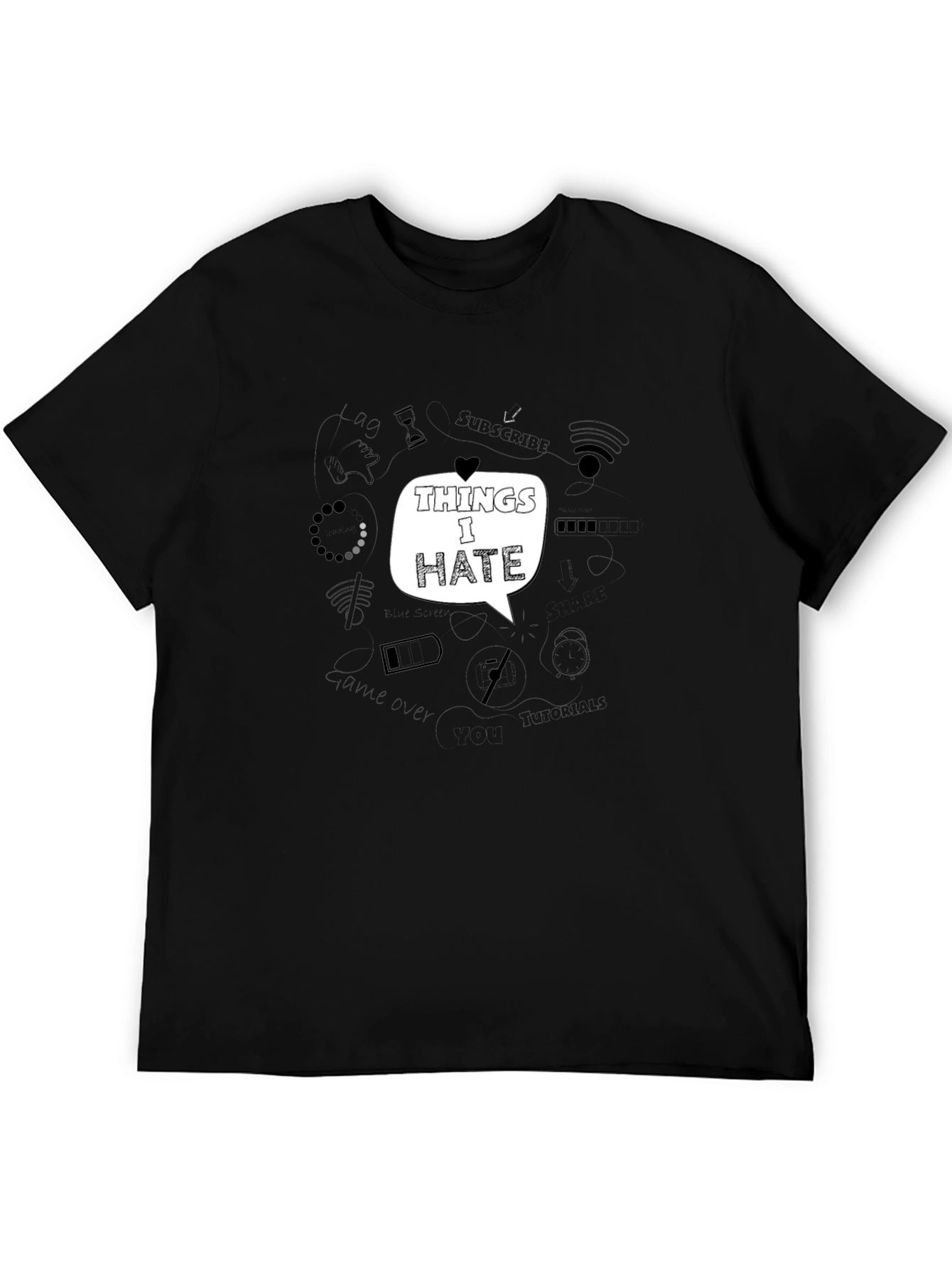 Things I Hate Graphic Tee - Black