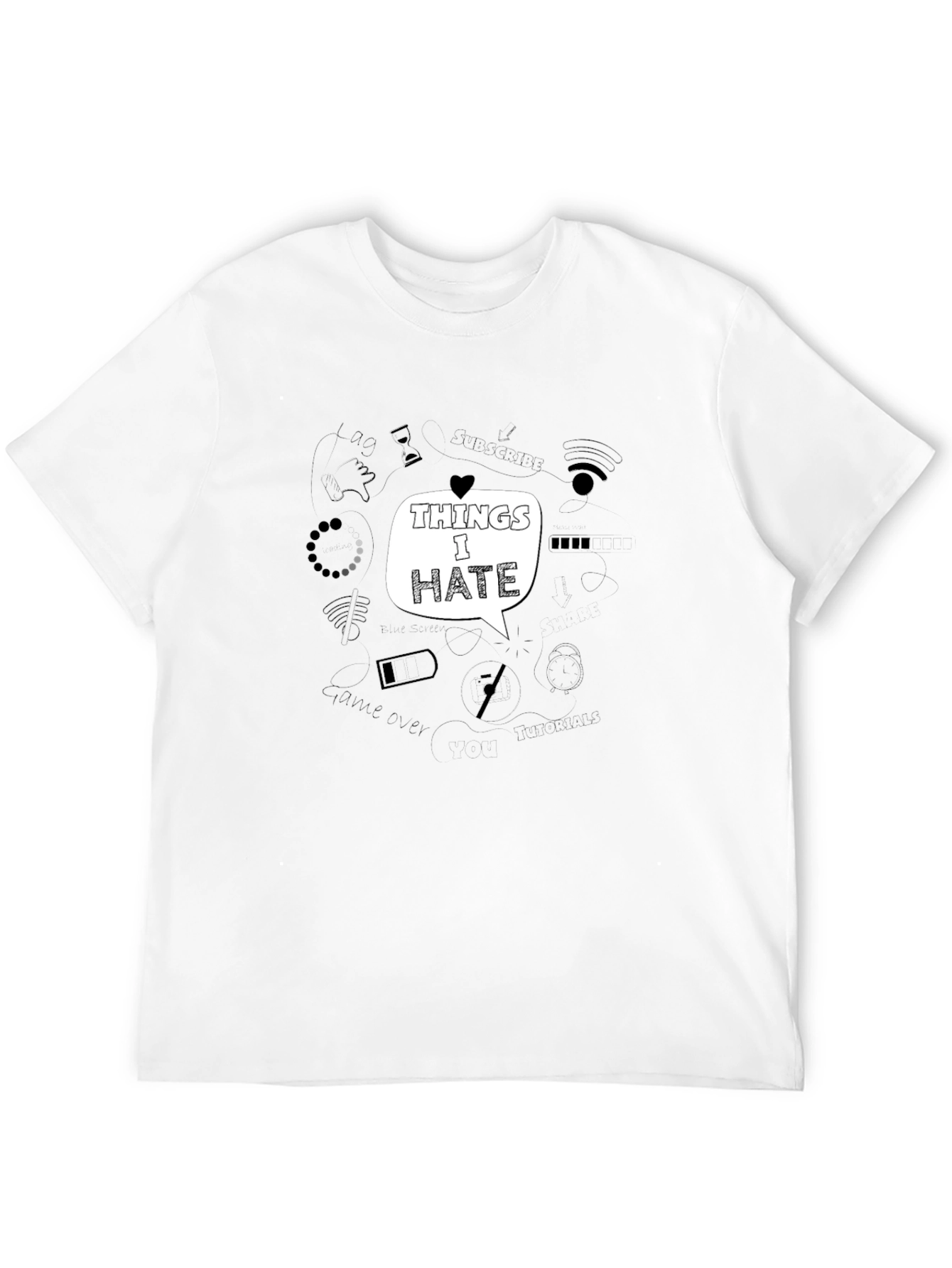 Things I Hate Graphic Tee - Black