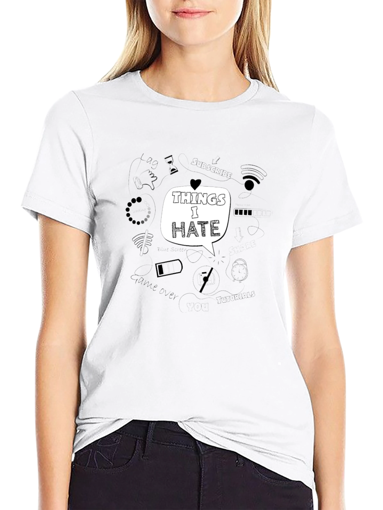 Things I Hate Graphic Tee - Black