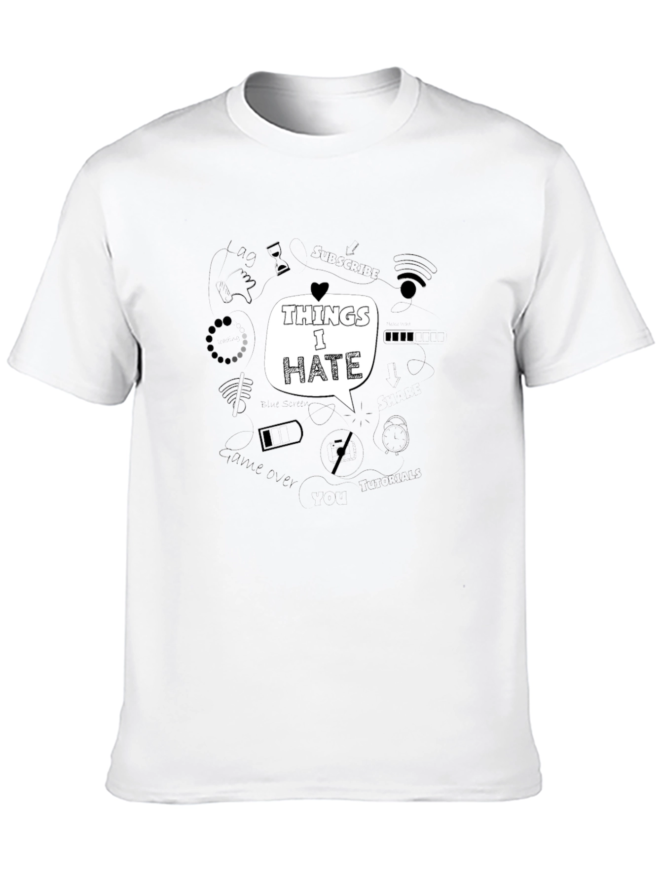 Things I Hate Graphic Tee - Black