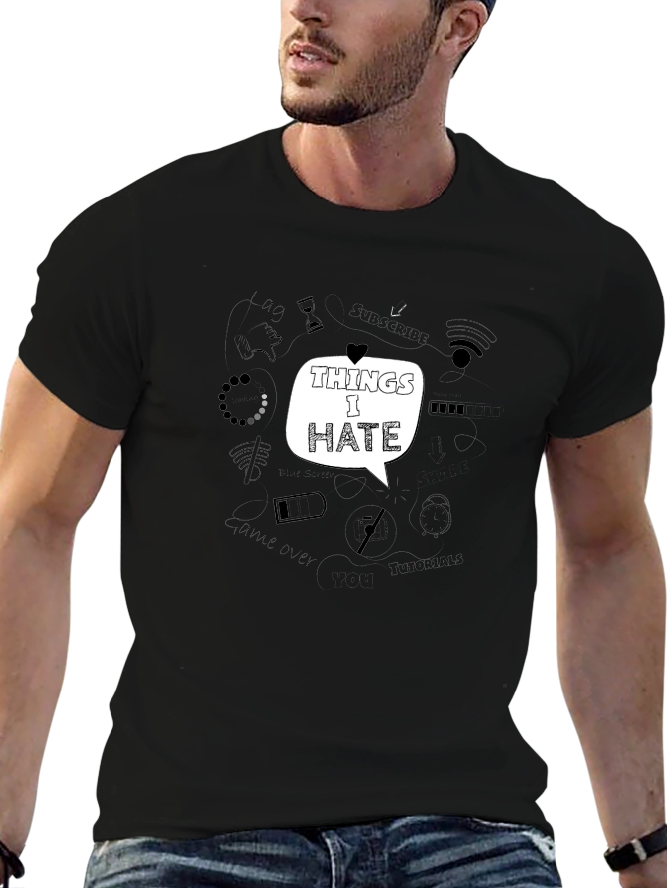 Things I Hate Graphic Tee - Black