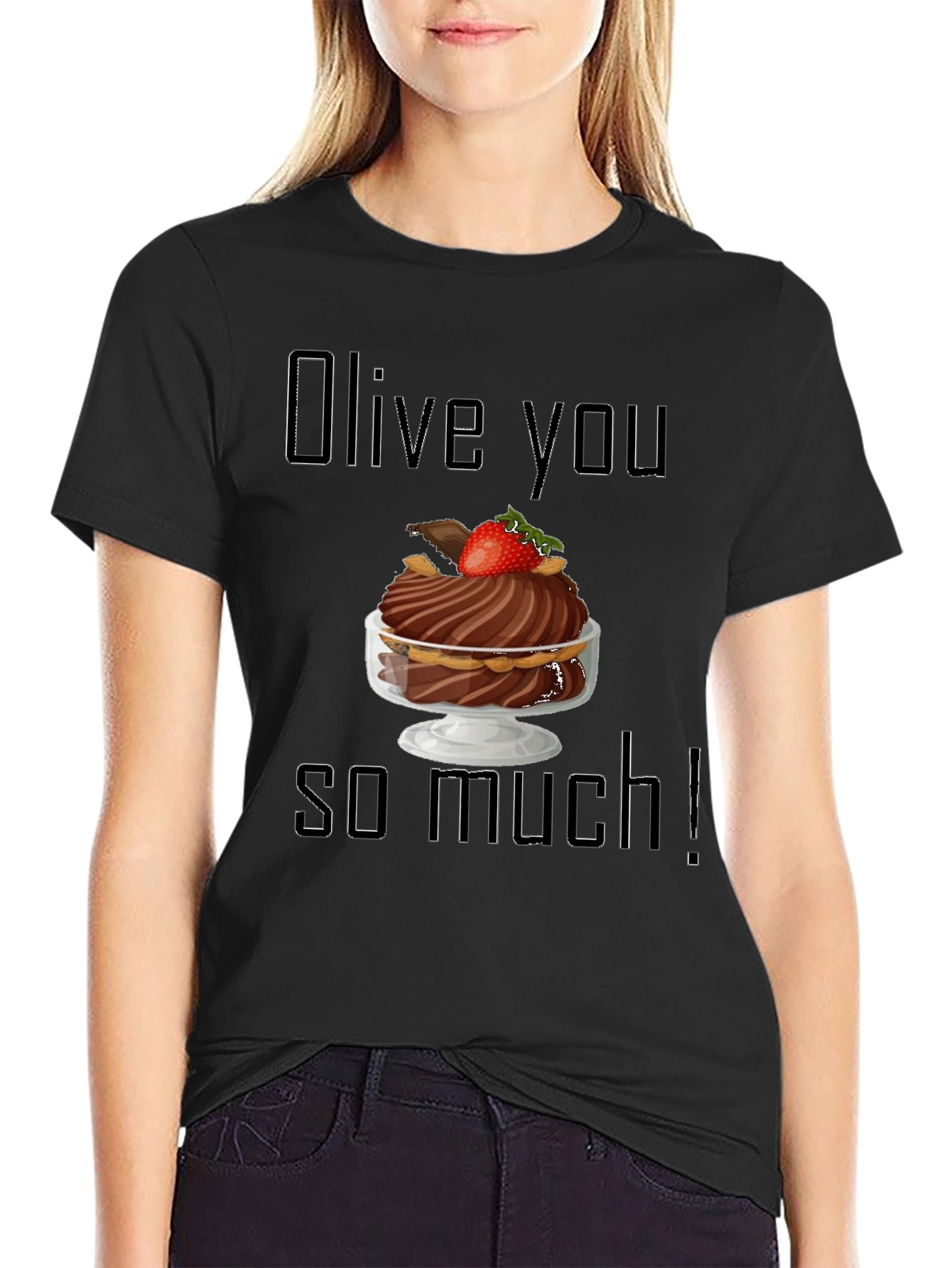 Olive You So Much Graphic T-Shirt
