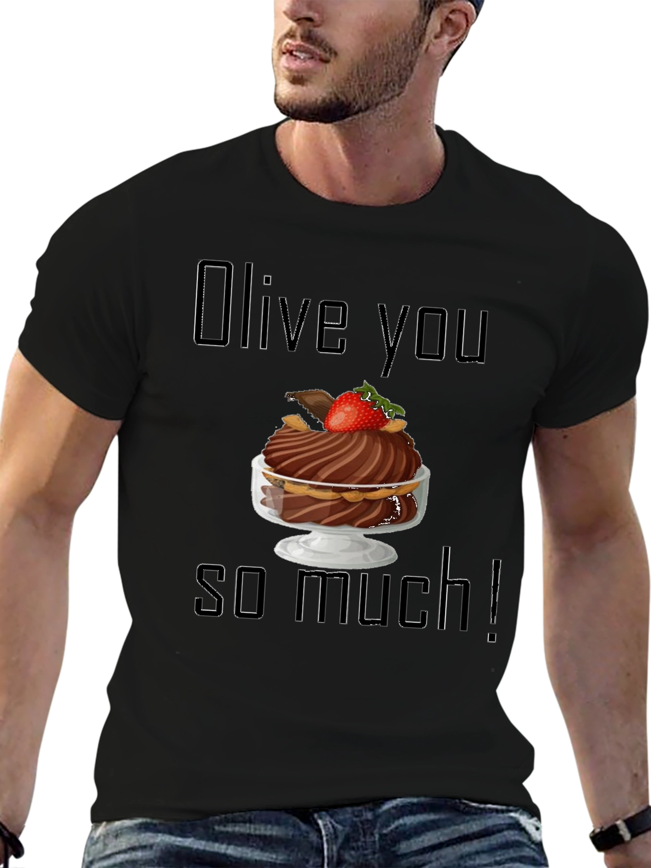 Olive You So Much Graphic T-Shirt