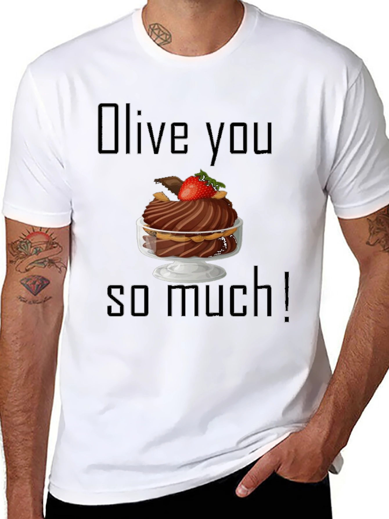 Olive You So Much Graphic T-Shirt