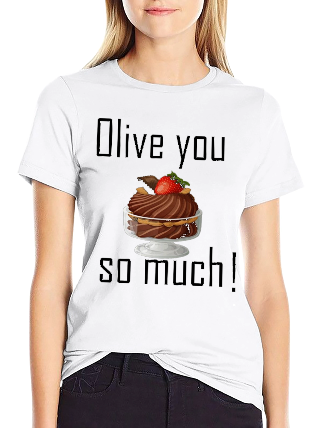 Olive You So Much Graphic T-Shirt