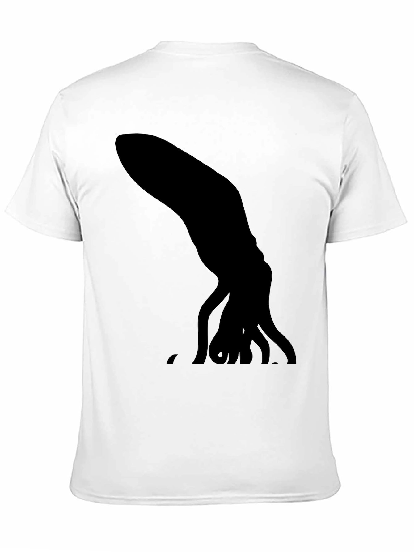 Mens Black T-Shirt - Graphic Squid Print