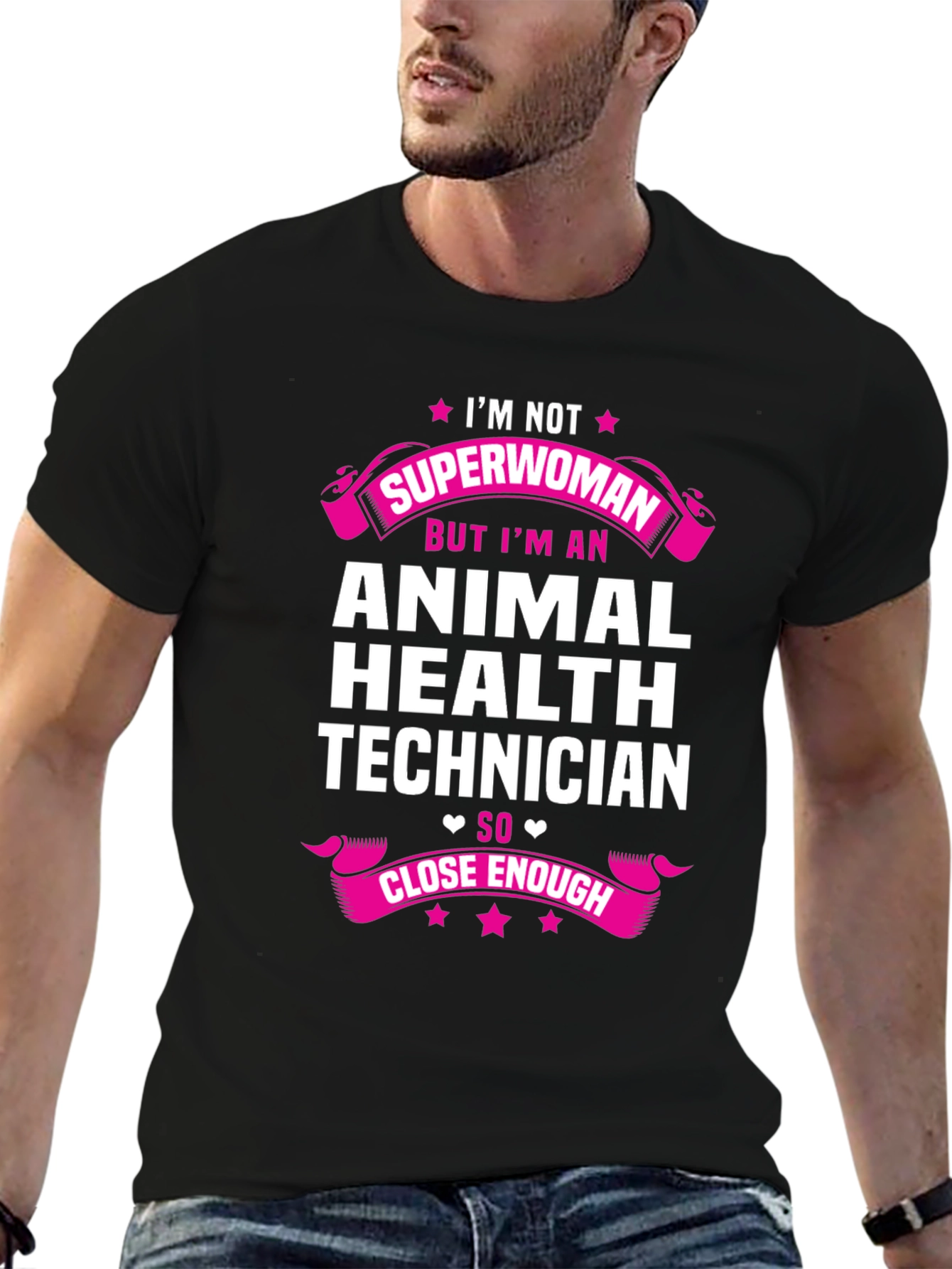 Animal Health Technician Superwoman T-Shirt