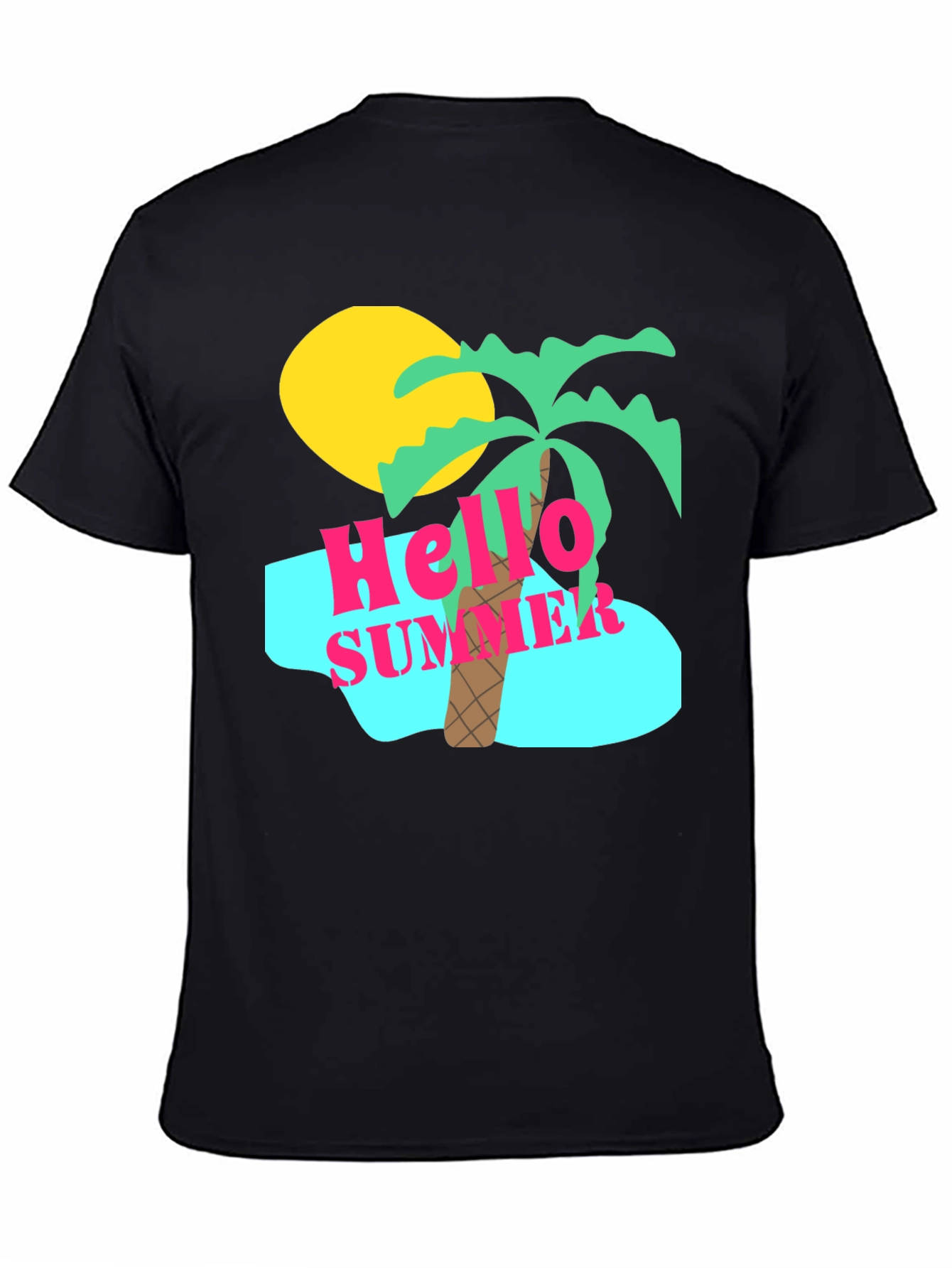 Hello Summer Graphic Tee - Beach Vibes T-Shirt