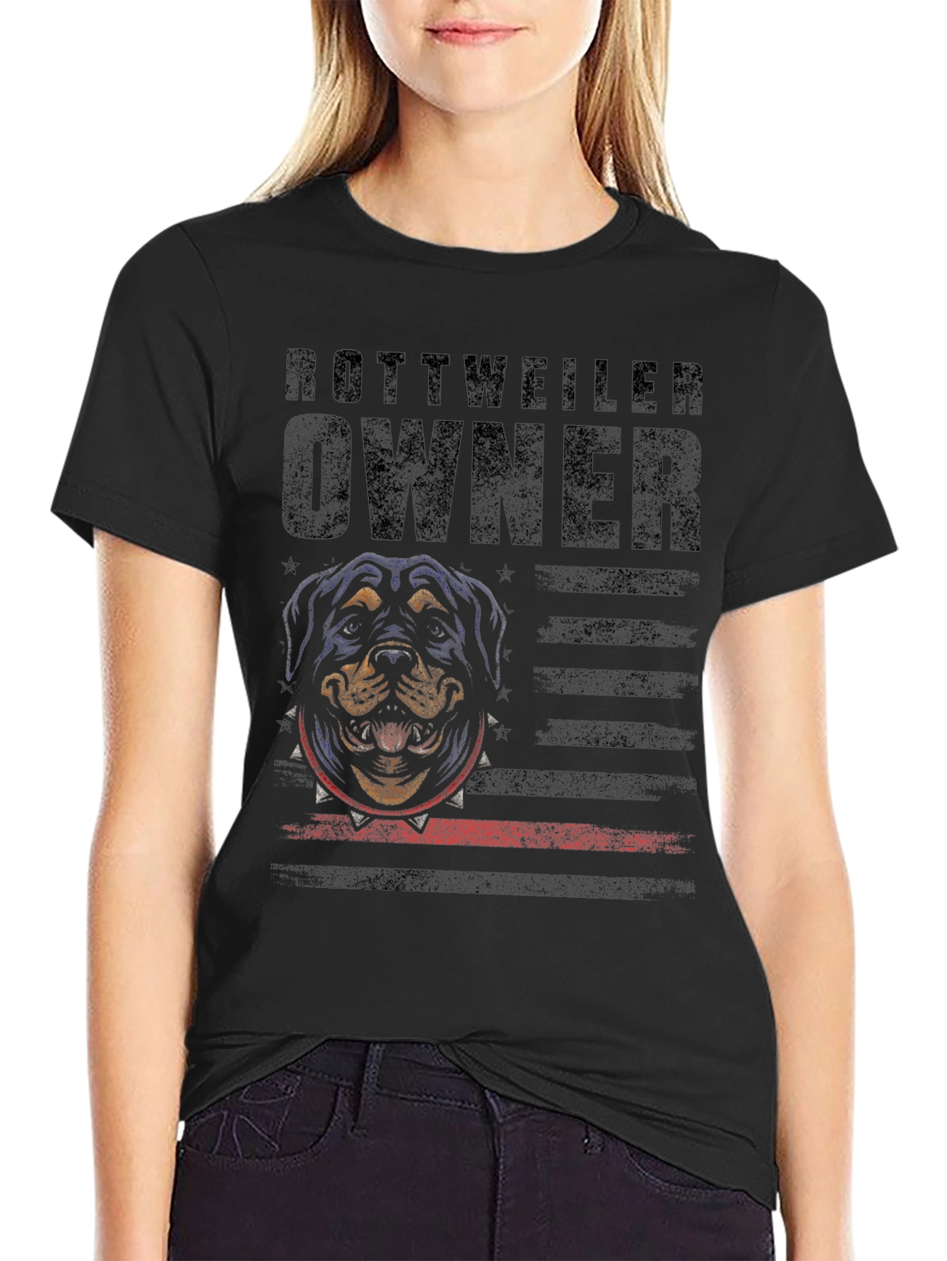 Rottweiler Owner T-Shirt - Black Dog Graphic Tee
