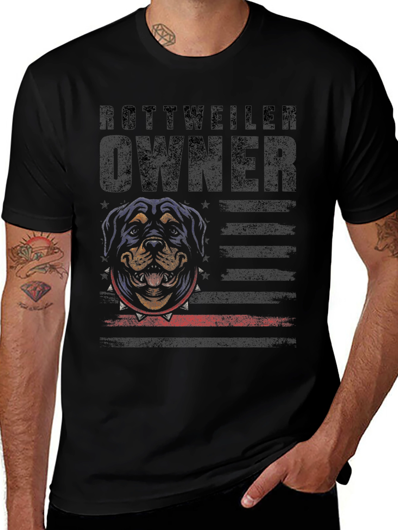 Rottweiler Owner T-Shirt - Black Dog Graphic Tee