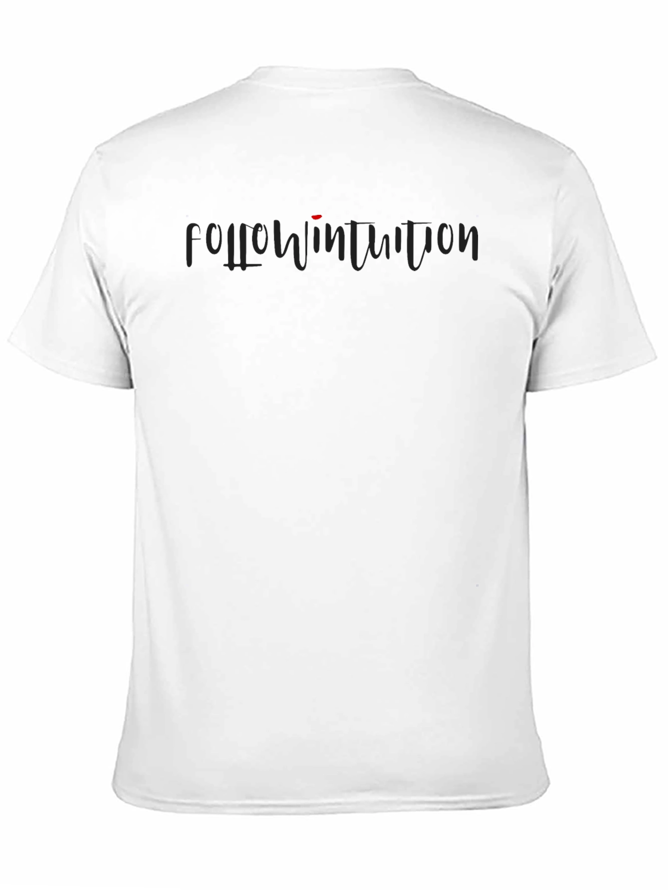 Follow Intuition Black Graphic T-Shirt
