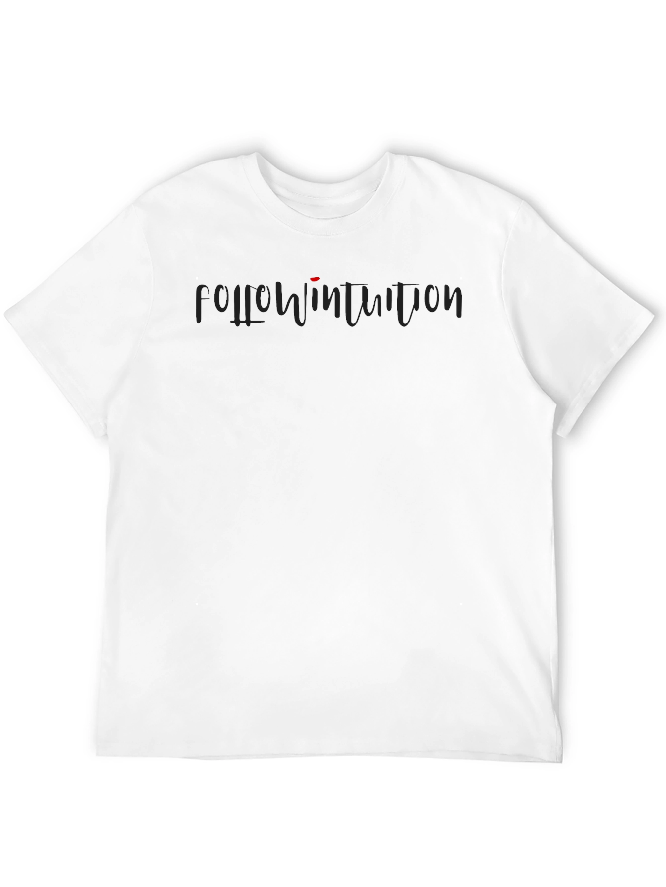 Follow Intuition Black Graphic T-Shirt