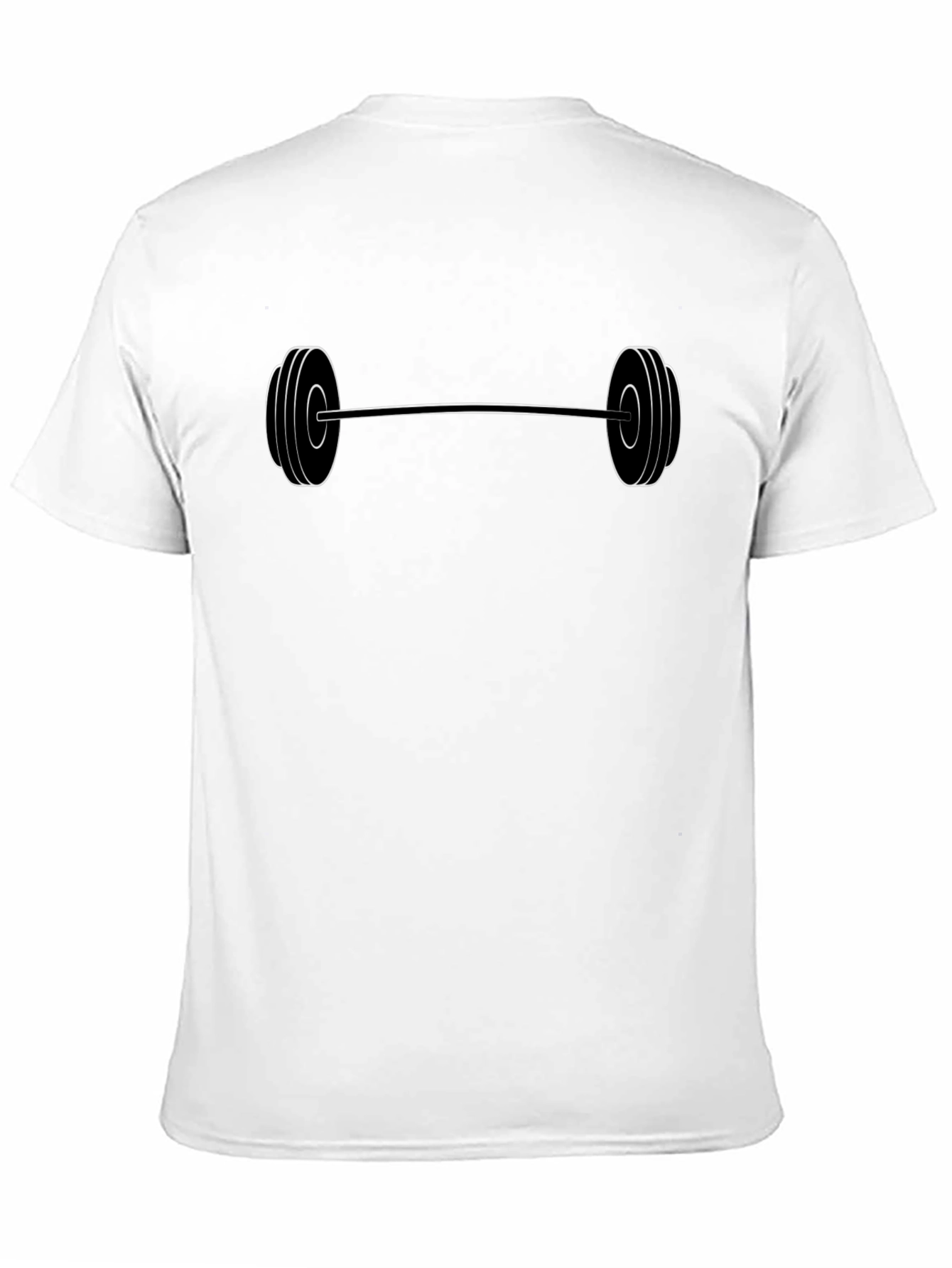 Barbell Graphic Tee - Black Gym Shirt