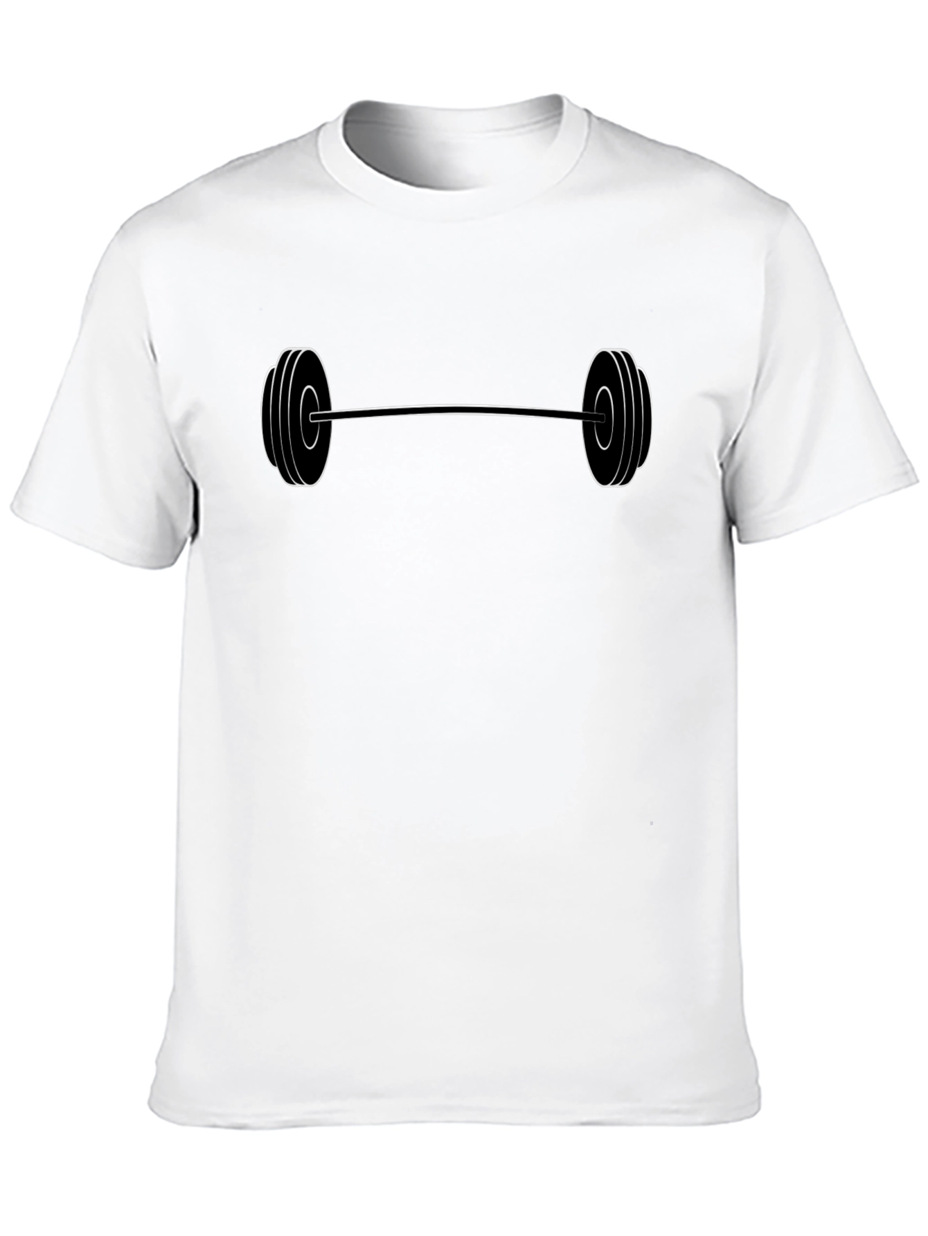 Barbell Graphic Tee - Black Gym Shirt