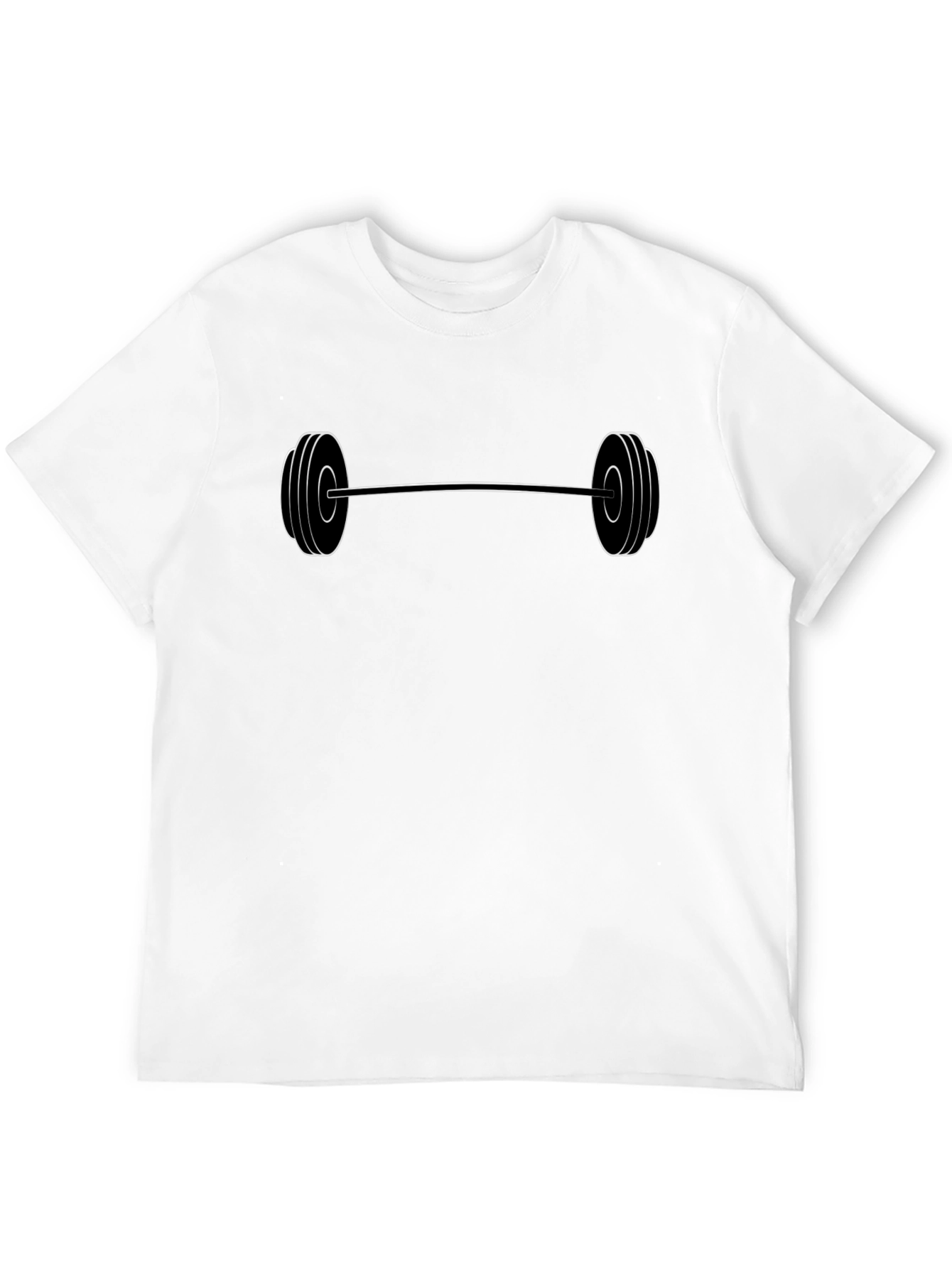 Barbell Graphic Tee - Black Gym Shirt