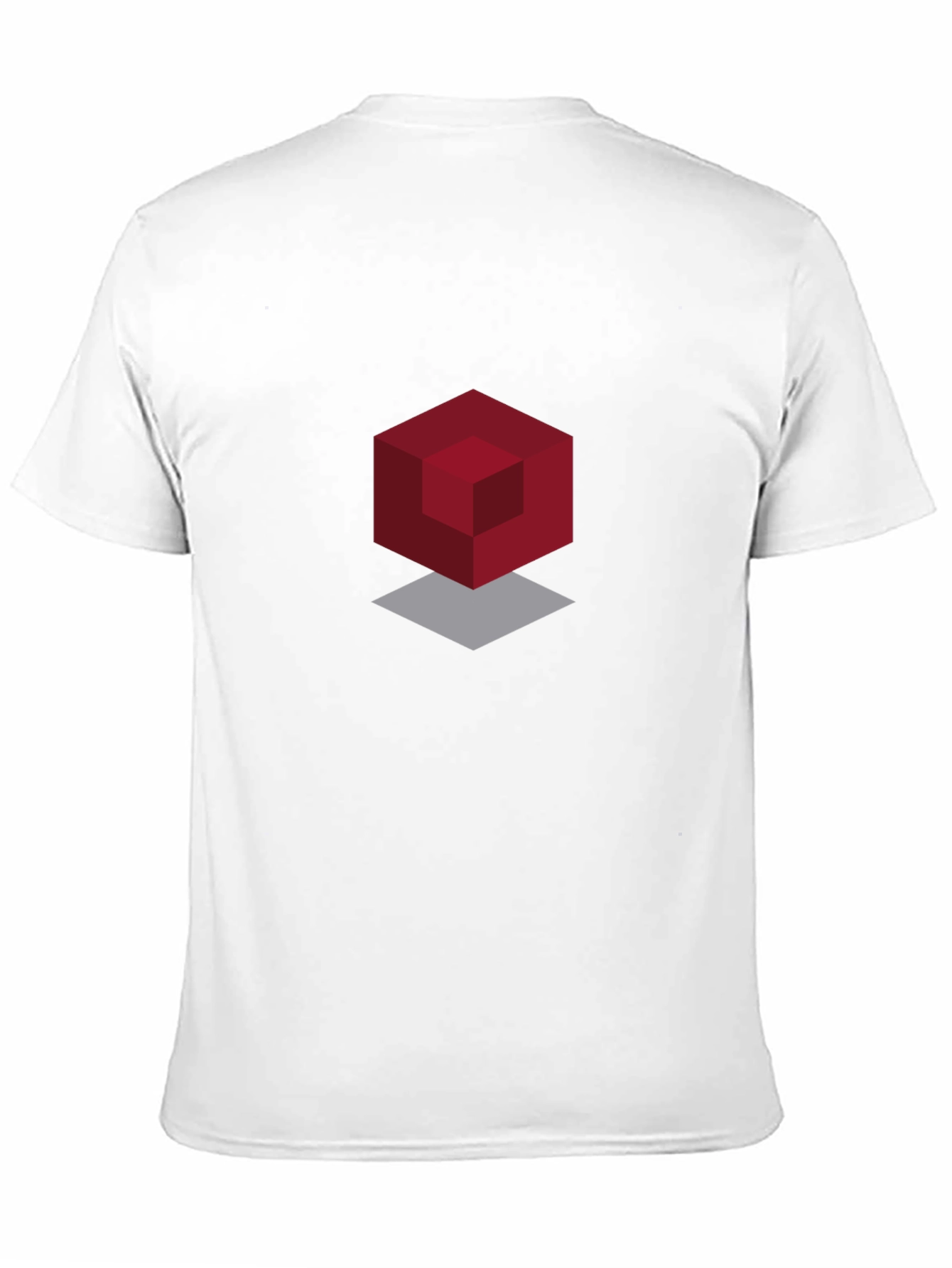 Geometric Cube Graphic Black T-Shirt