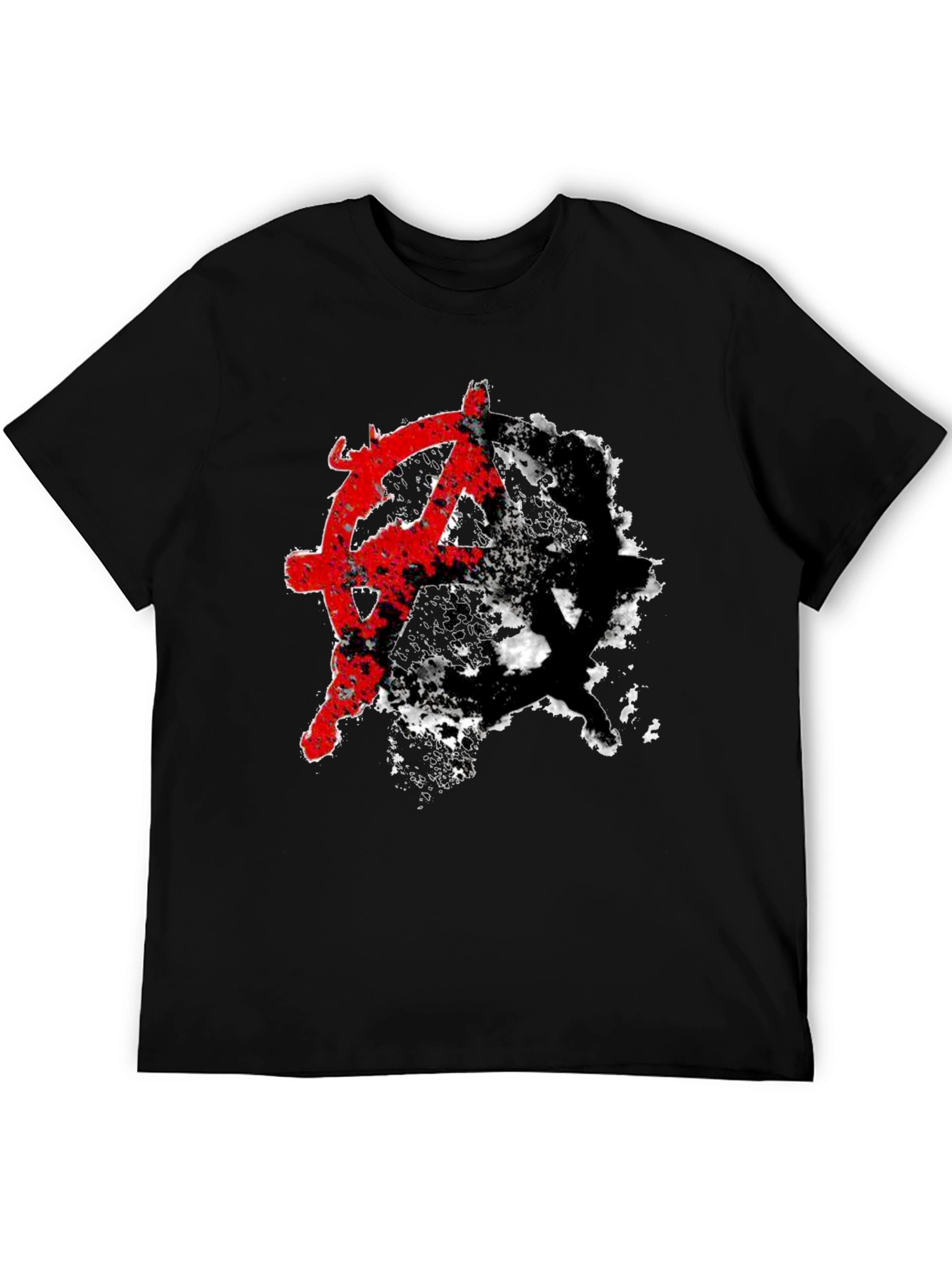 Anarchy Symbol Graphic Tee - Edgy Streetwear