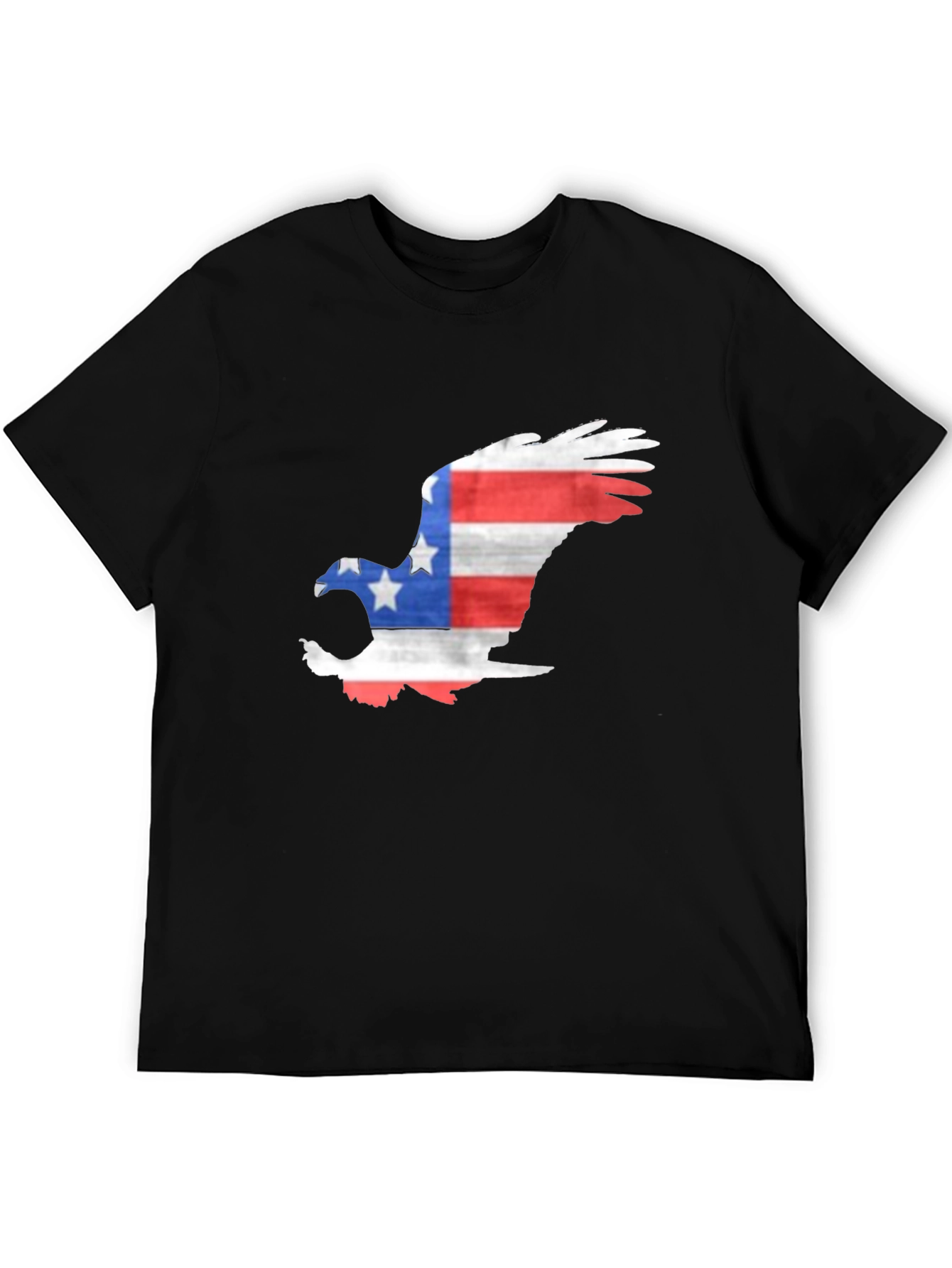 Patriotic Eagle Graphic T-Shirt - Mens Black Tee