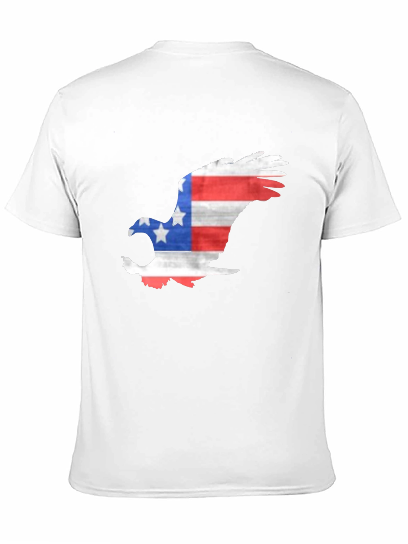 Patriotic Eagle Graphic T-Shirt - Mens Black Tee