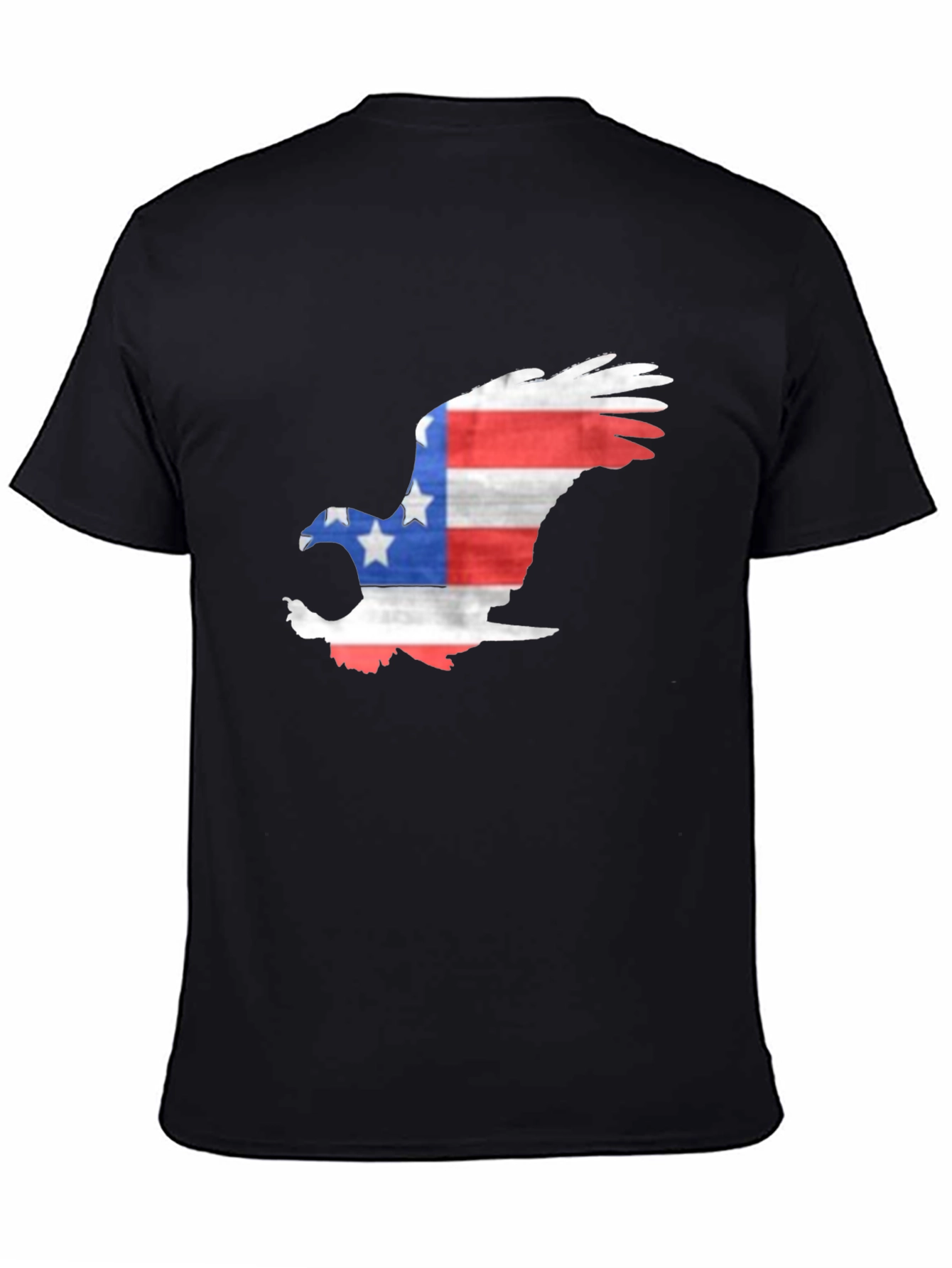 Patriotic Eagle Graphic T-Shirt - Mens Black Tee