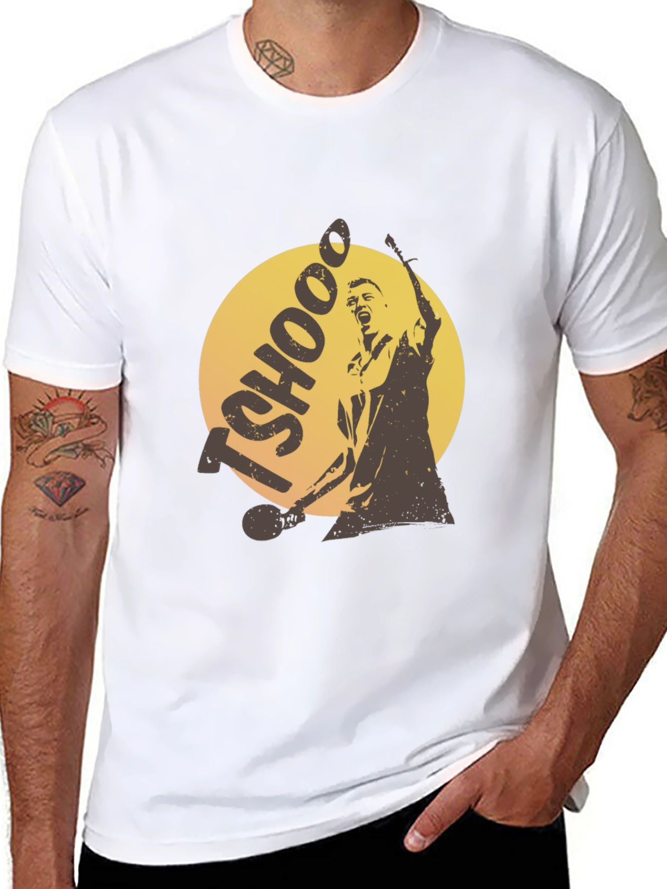 TSHOOO Graphic Tee - Black Cotton T-Shirt