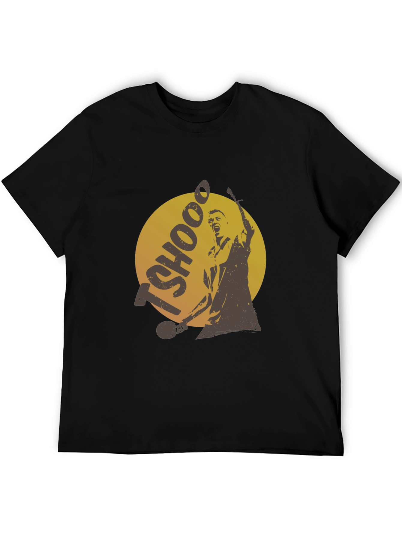 TSHOOO Graphic Tee - Black Cotton T-Shirt