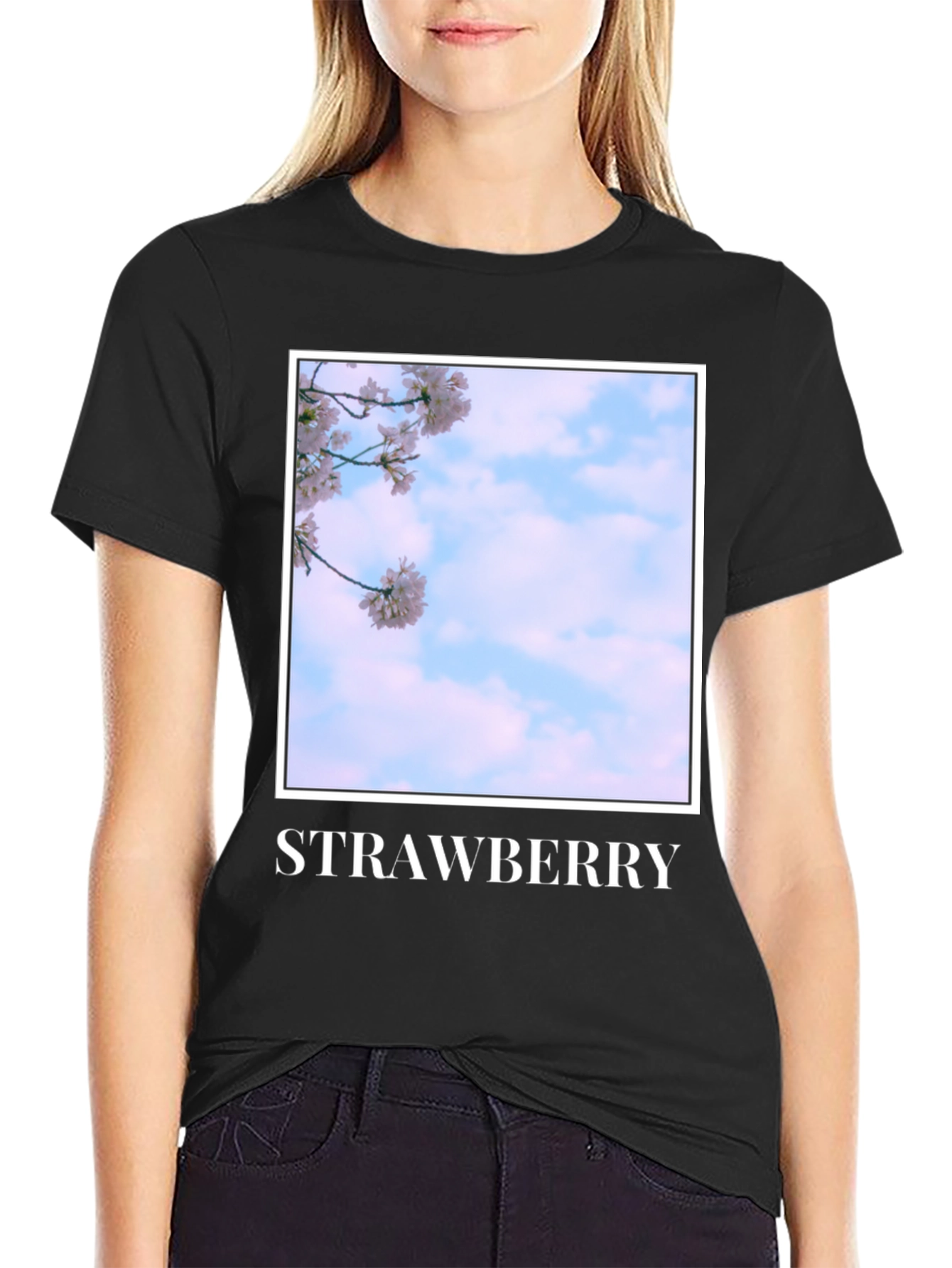Strawberry Blossom T-Shirt - Soft Cotton Blend
