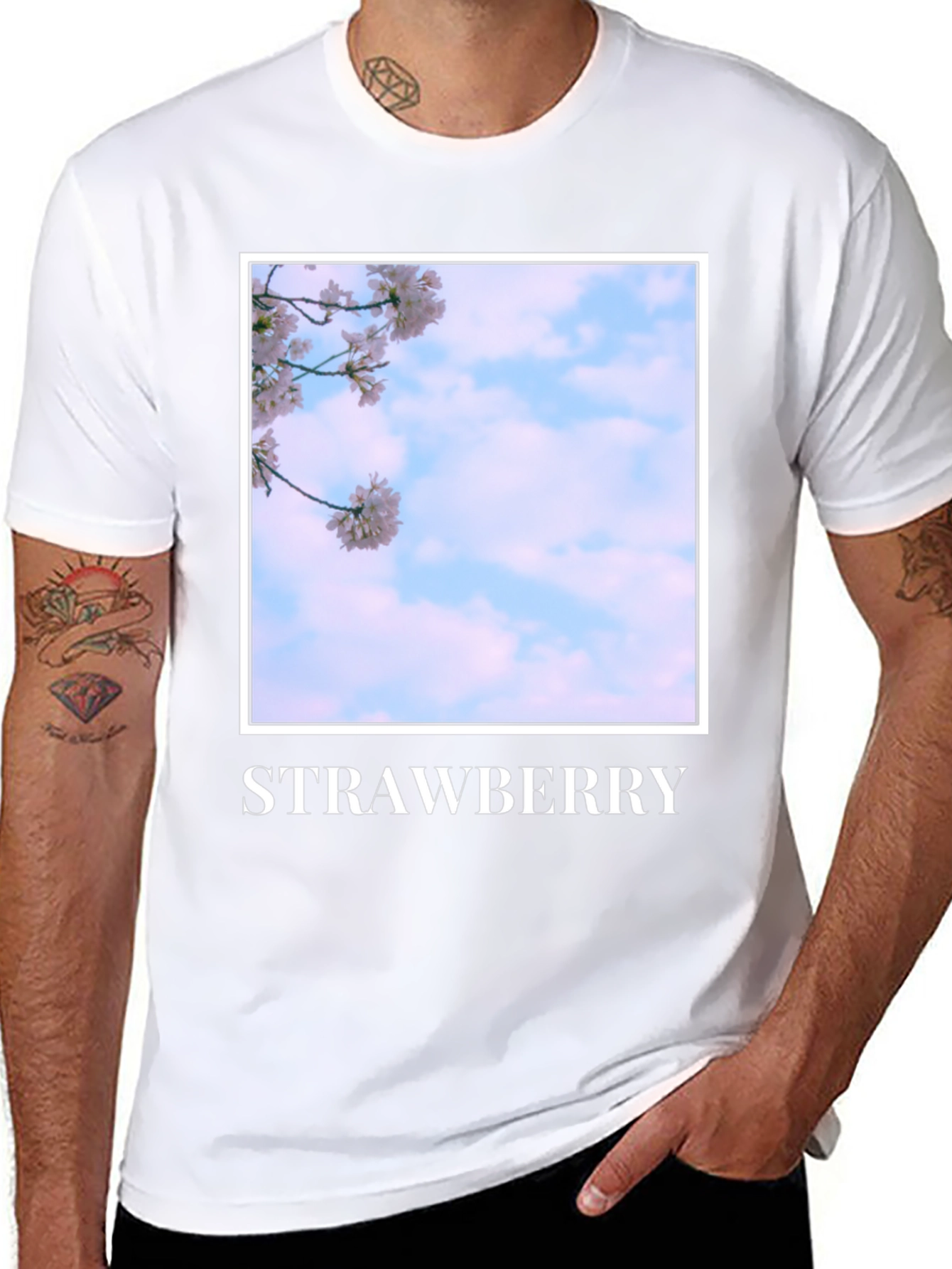 Strawberry Blossom T-Shirt - Soft Cotton Blend