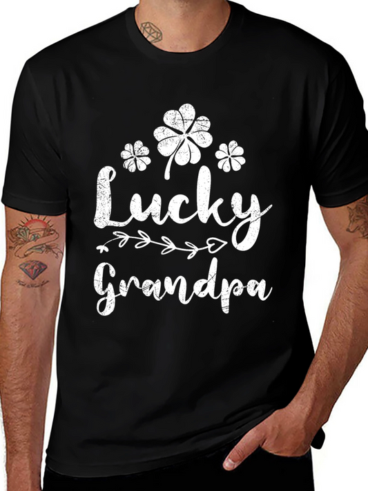 Lucky Grandpa St. Patricks Day Graphic T-Shirt