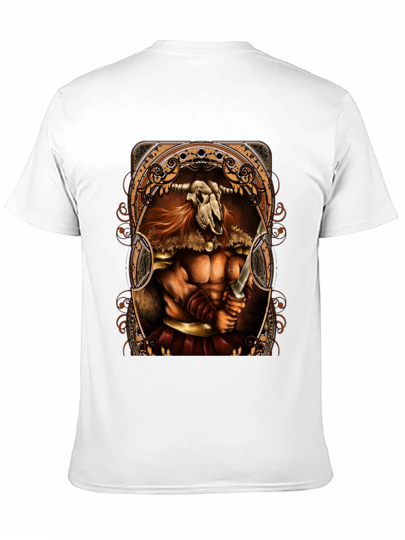 Viking Skull Warrior Black T-Shirt