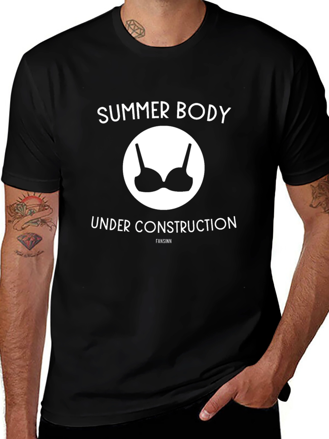 Summer Body Under Construction Graphic T-Shirt